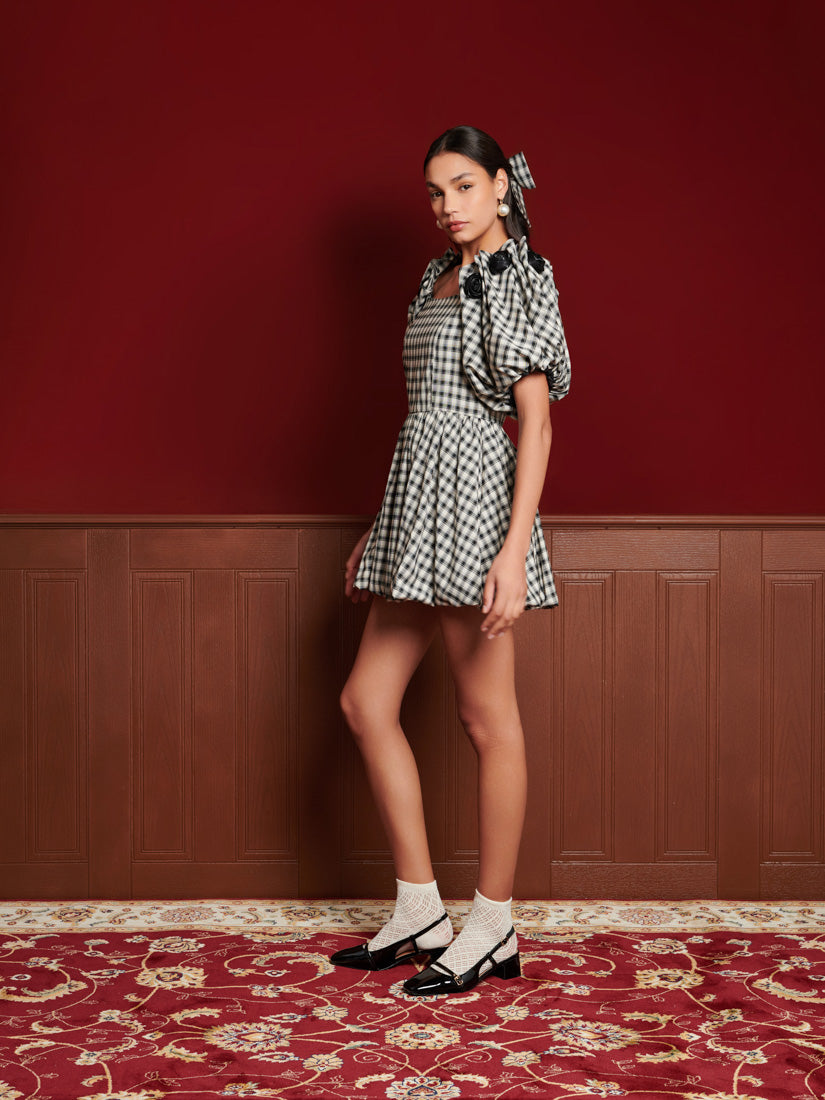 Thelma Check Mini Dress