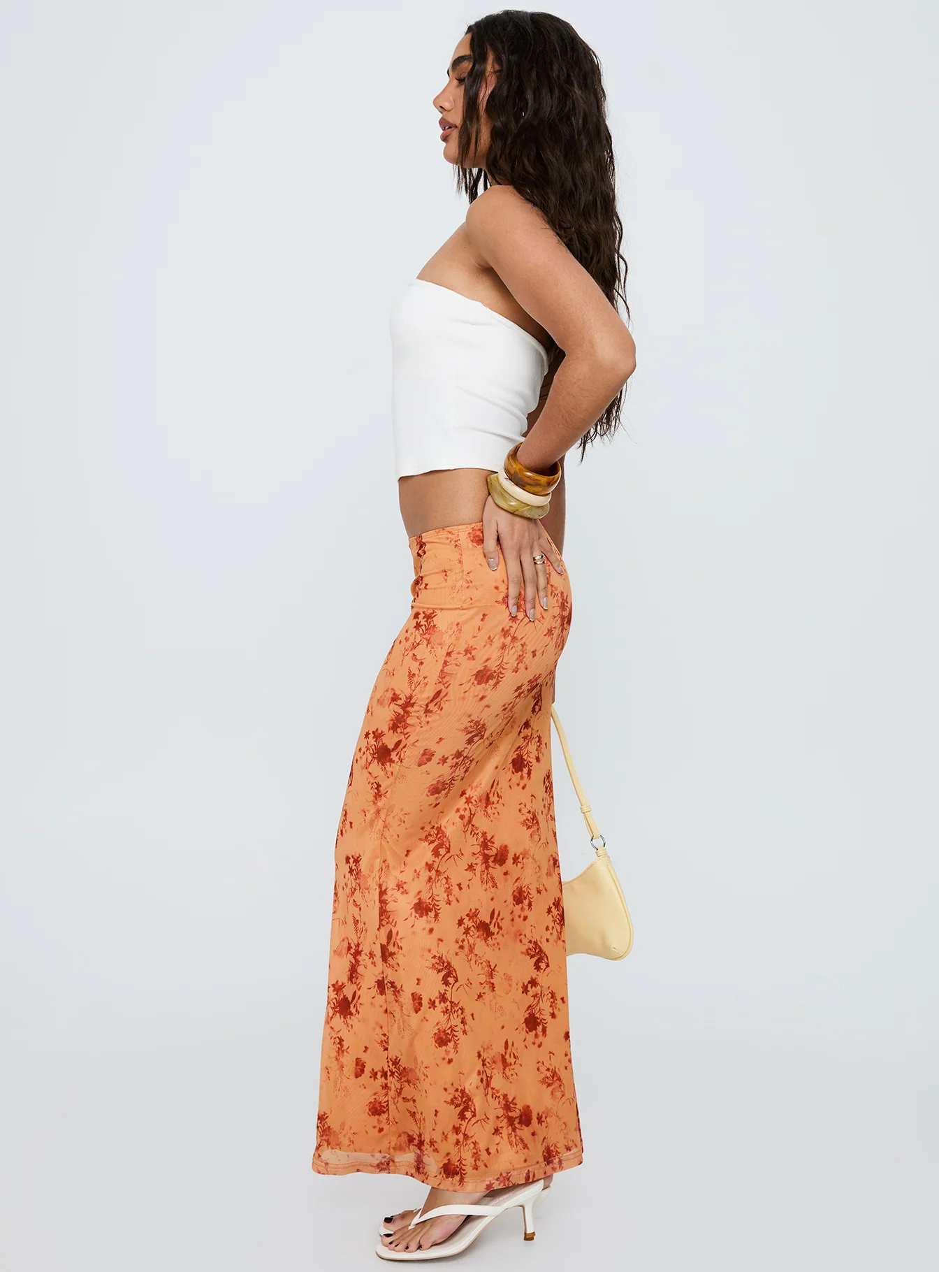 Shepherd Maxi Skirt Orange Multi