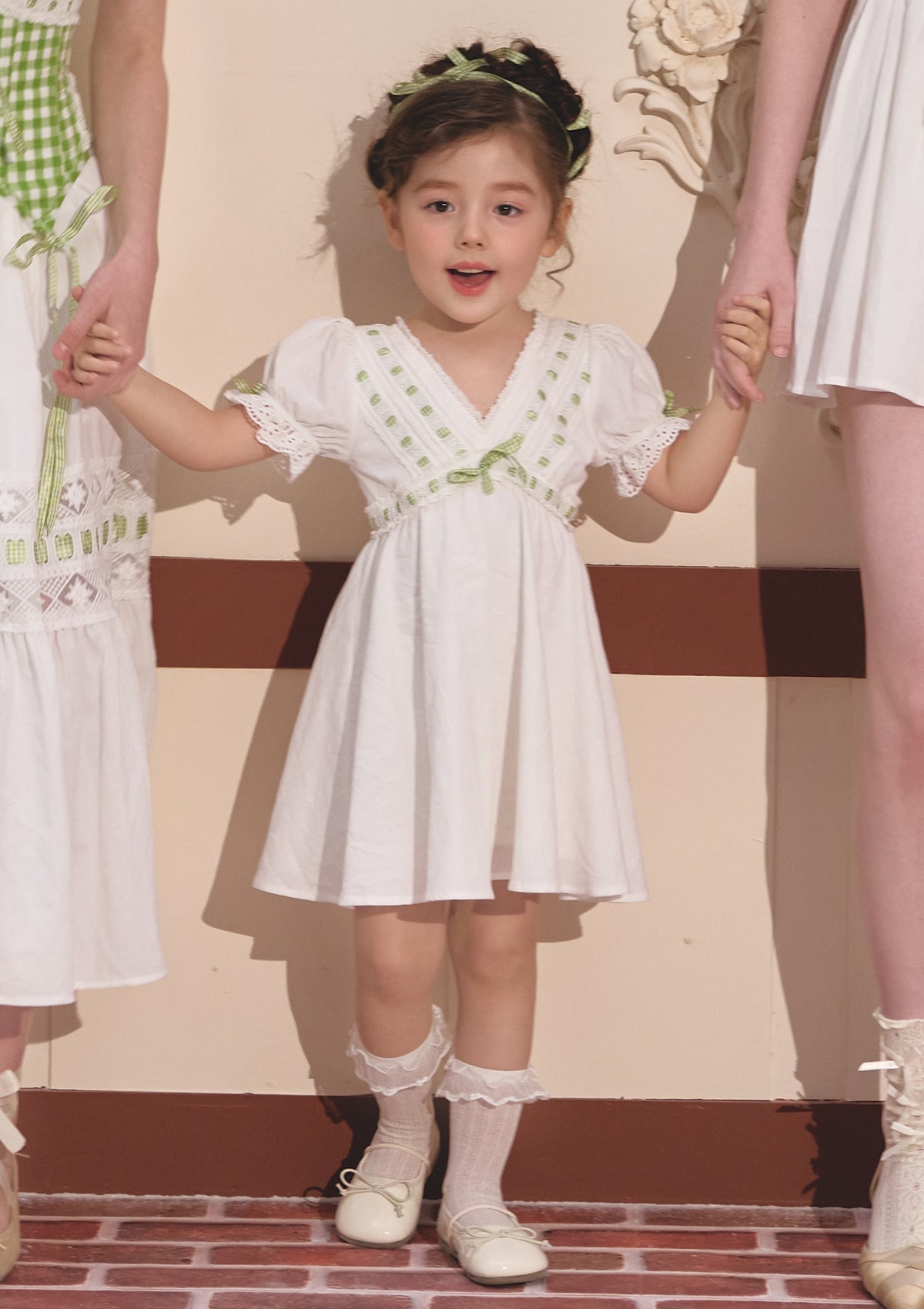 Toddler Girl Green Apple Paradise Dress