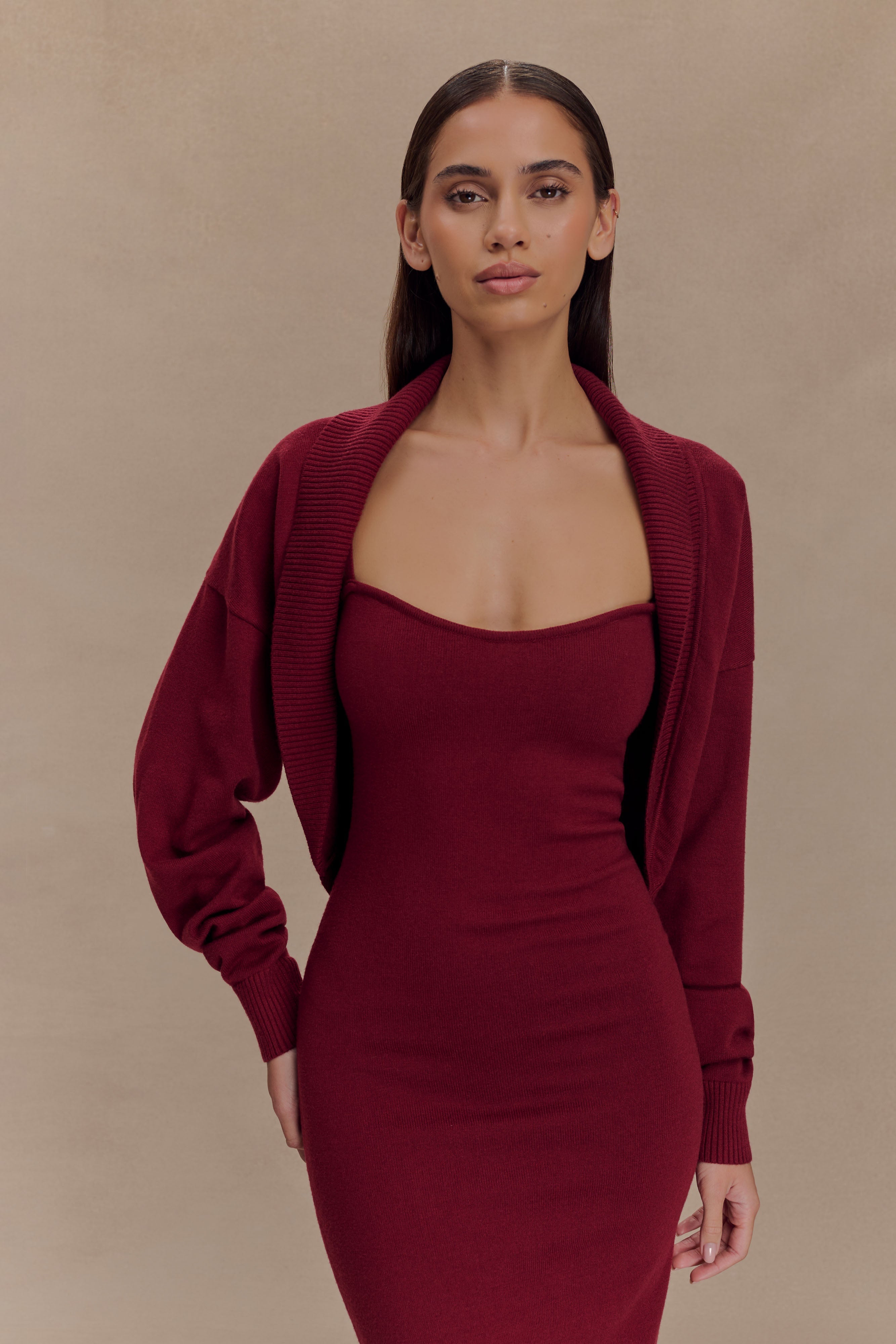 Kingston Knit Maxi Dress - Merlot