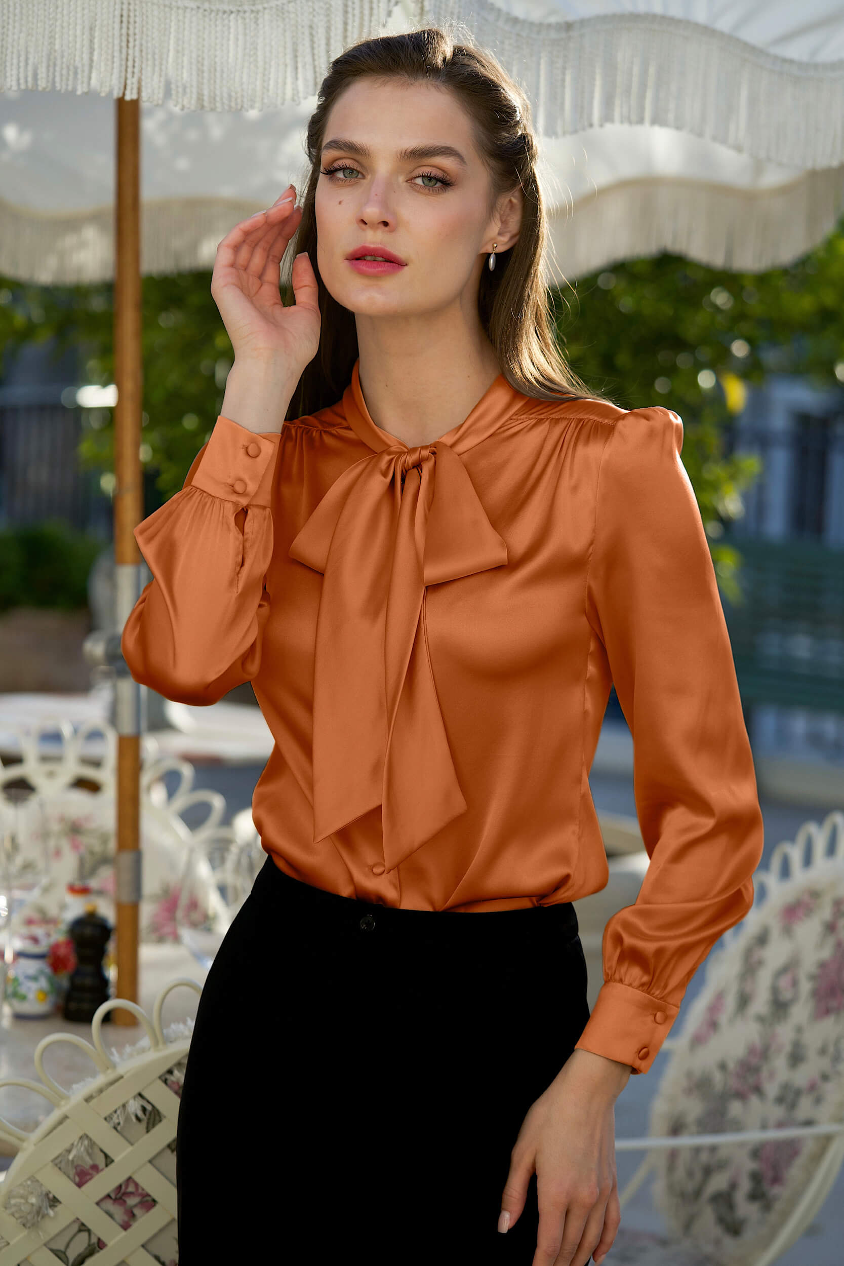 Lena Silk Blouse