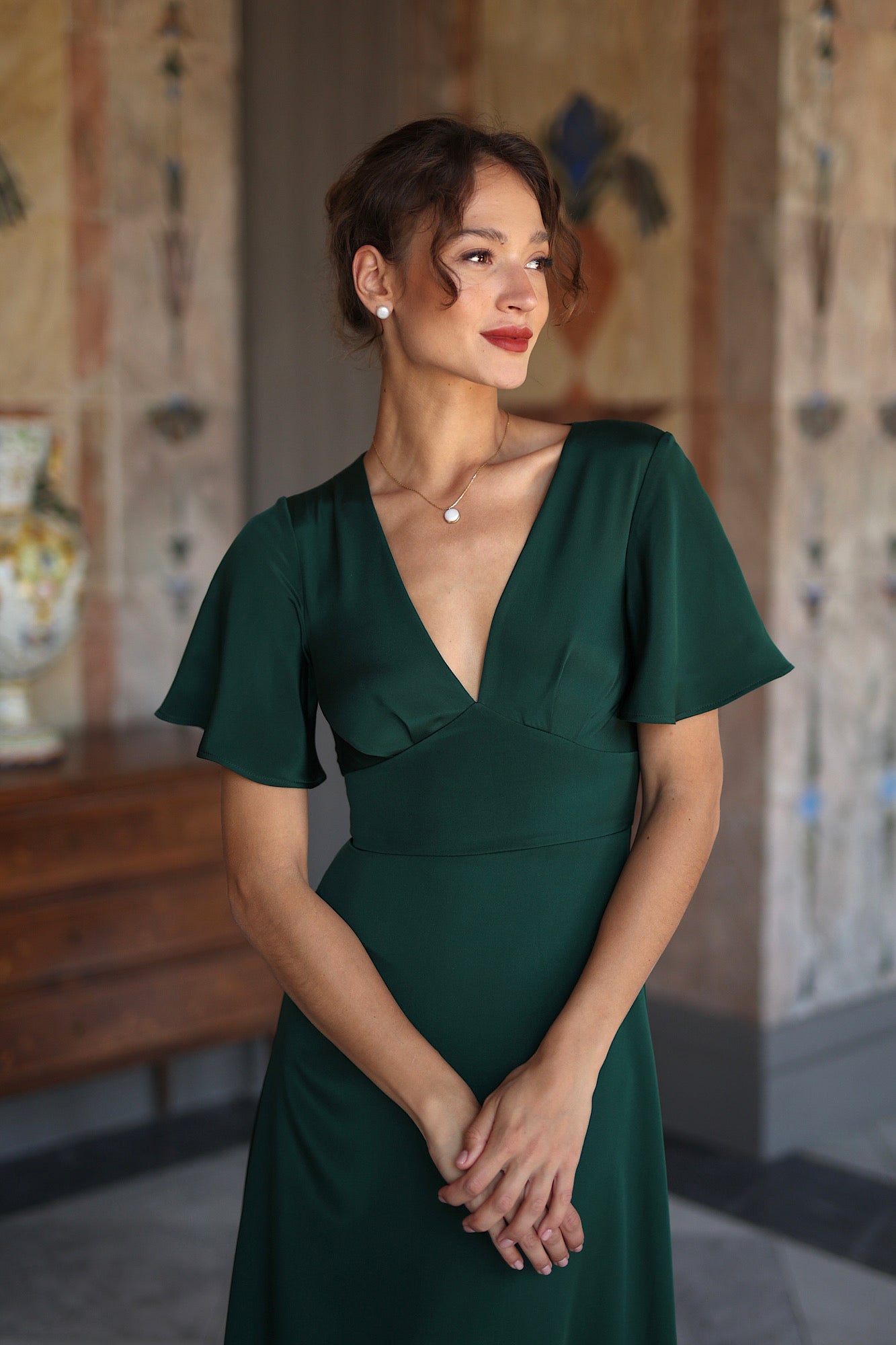 Sophia Pearl Stud Earrings