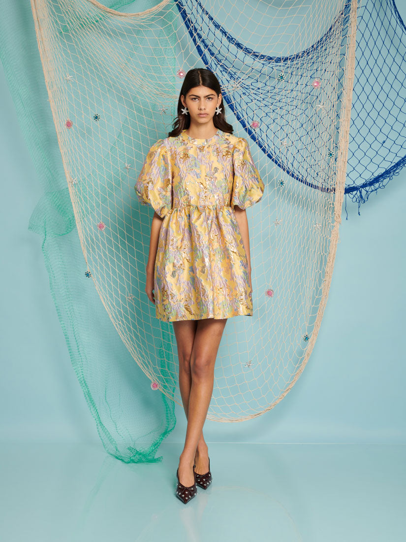 Meri Jacquard Mini Dress
