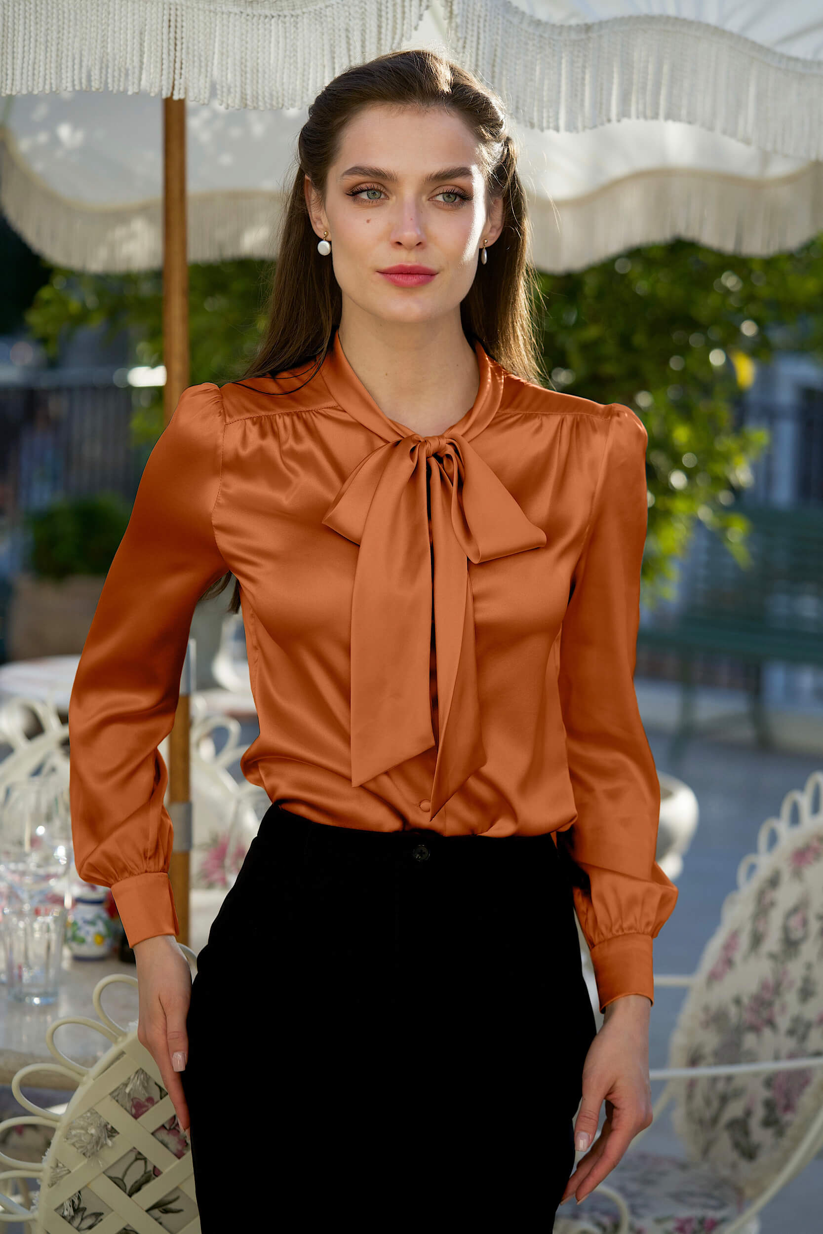 Lena Silk Blouse