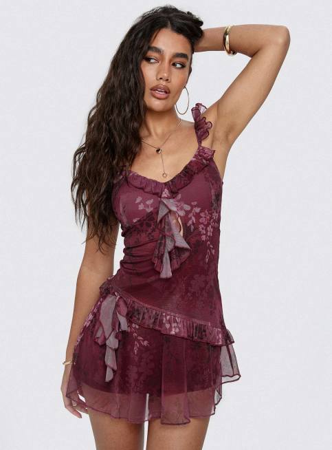 camille lady dress CAMILLE V-NECK SILK DRESS