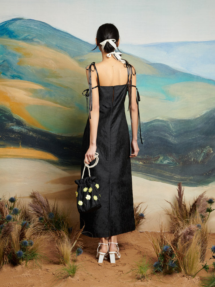 Fanciful Flower Midi Dress