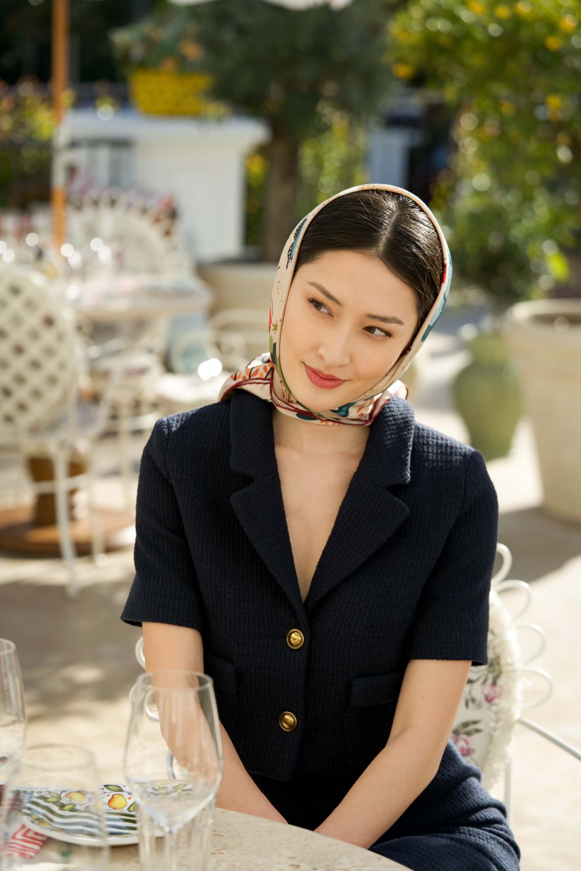 The Moon Butterfly Silk Square Scarf