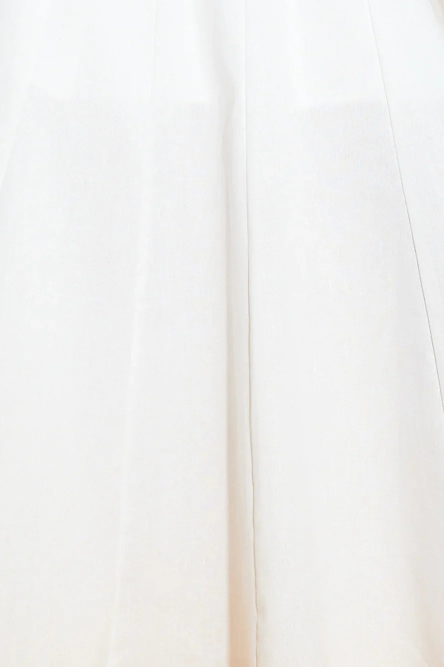 Dusk Soiree Midi Dress White