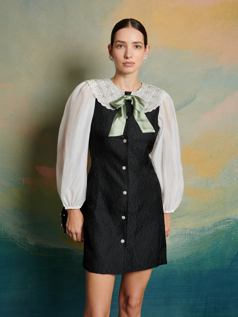 Dusk Jacquard Mini Dress