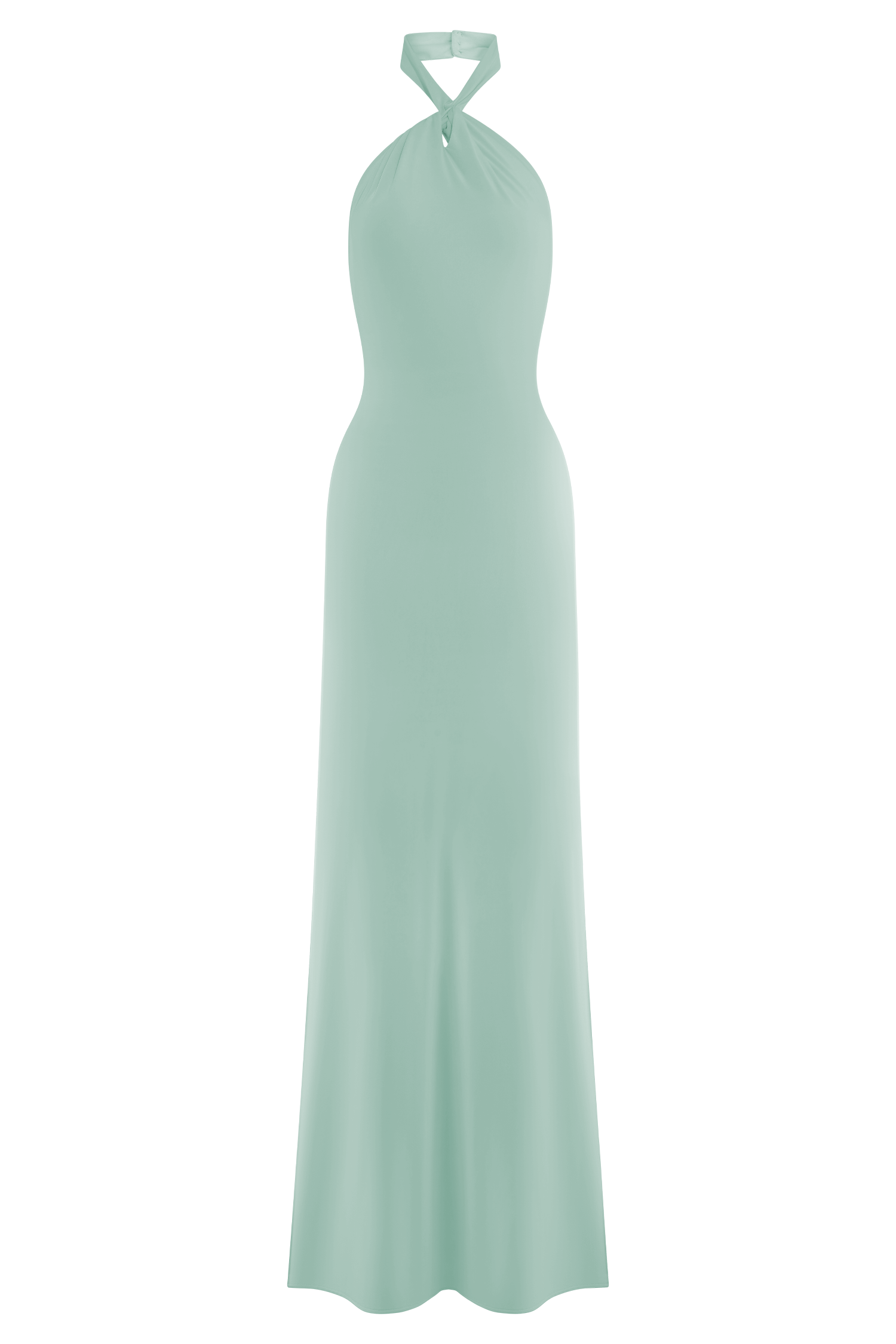 Elyna Slinky Halter Maxi Dress - Lagoon
