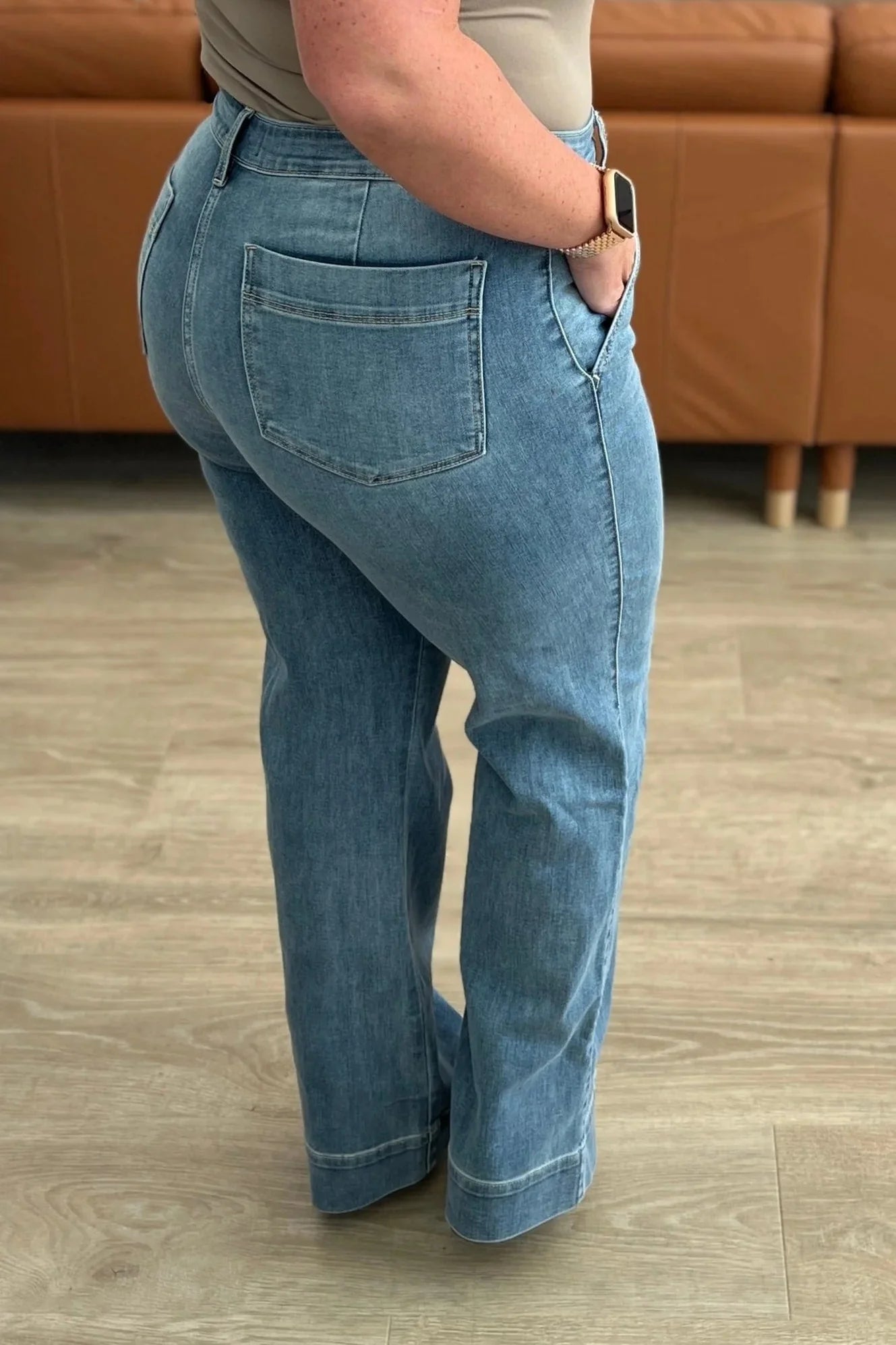 Mid Rise Wide Leg Judy Blue Jeans