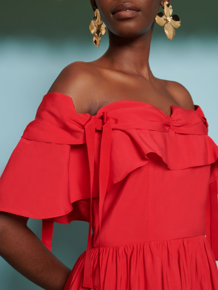 Watermelon Bow Mini Dress