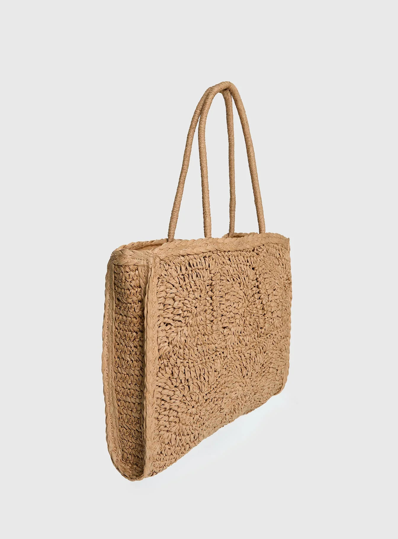 Love Like This Straw Tote Bag Tan