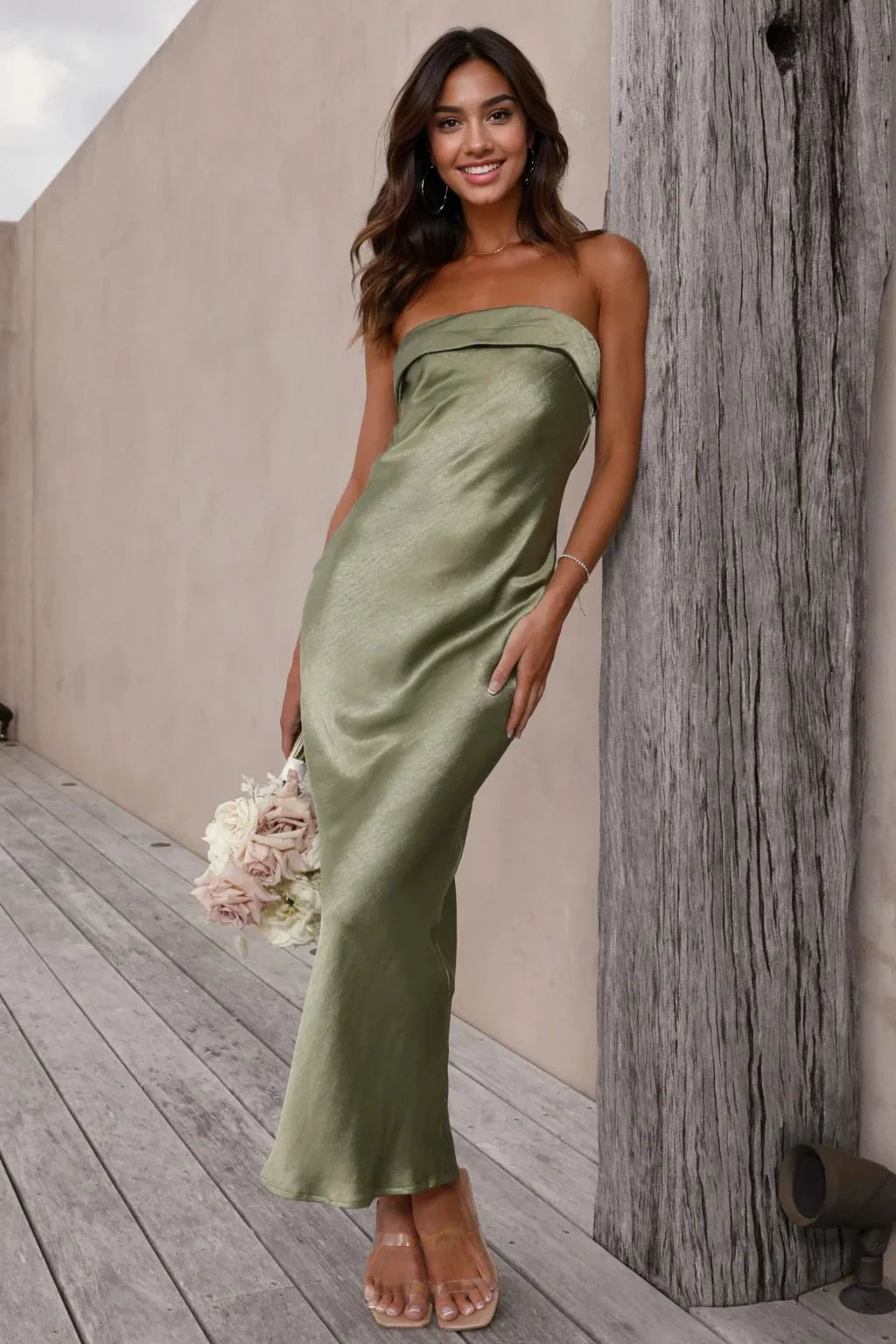Gisele Maxi Dress - Olive