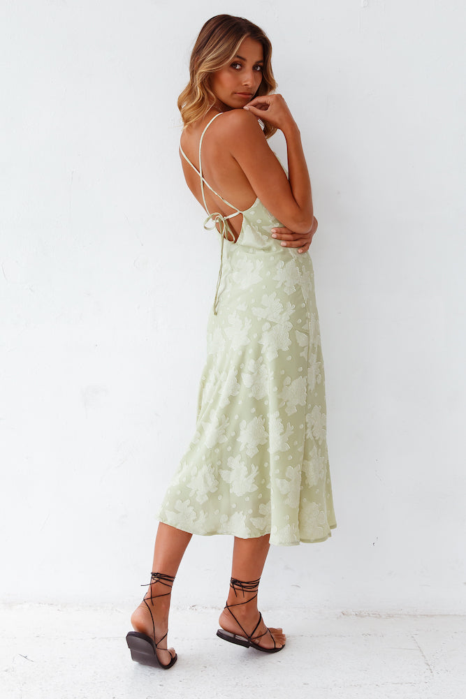Leora Midi Dress Green
