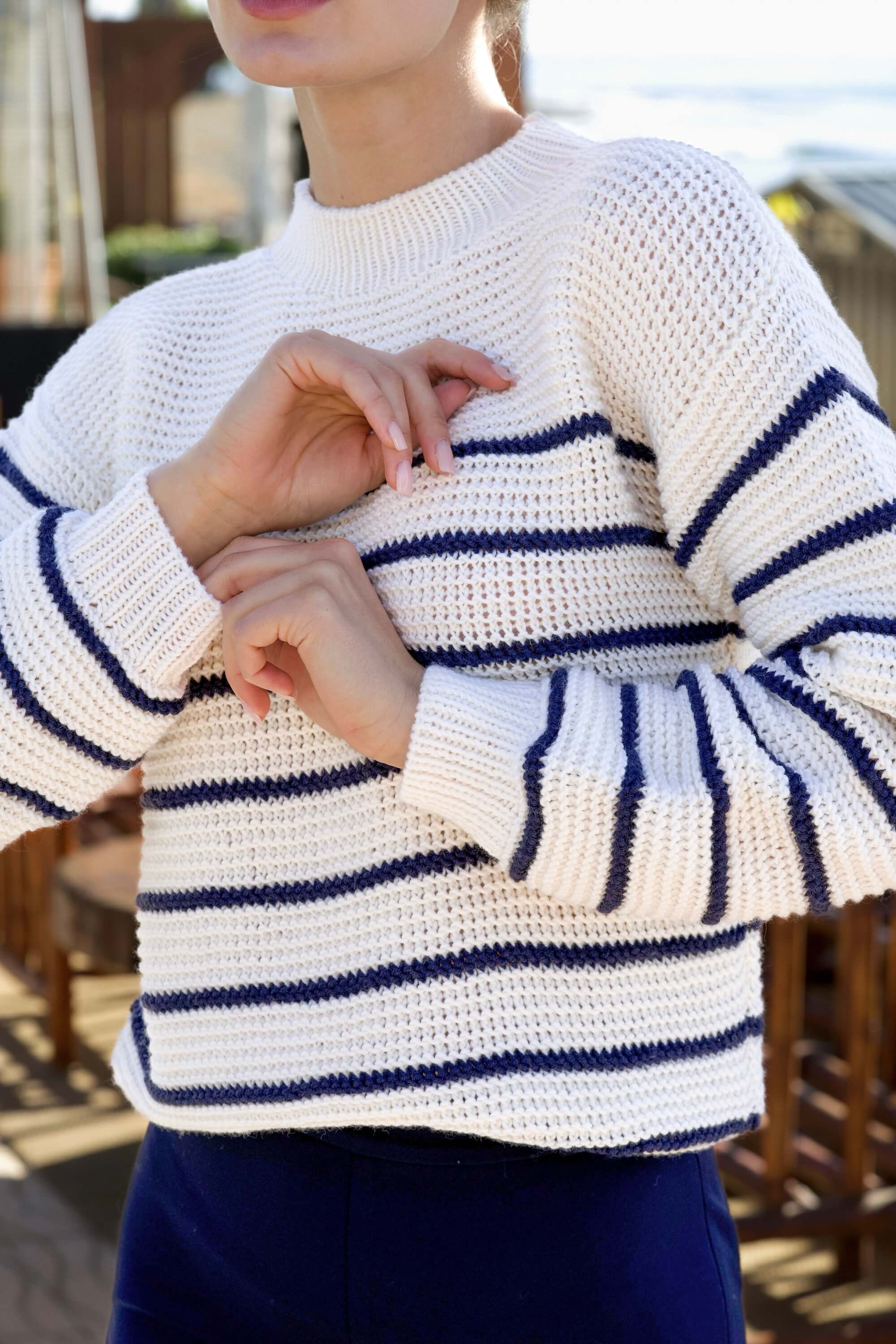 Marine Merino Wool Sweater