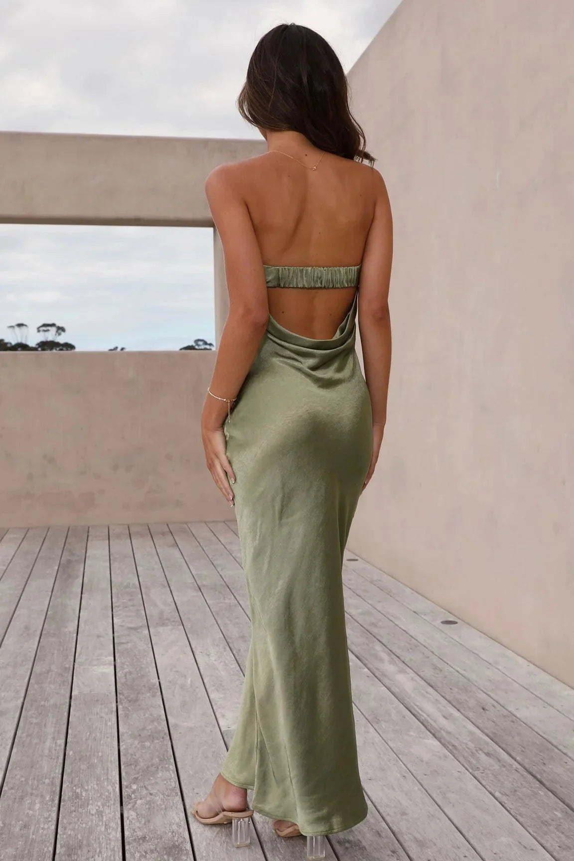 Gisele Maxi Dress - Olive