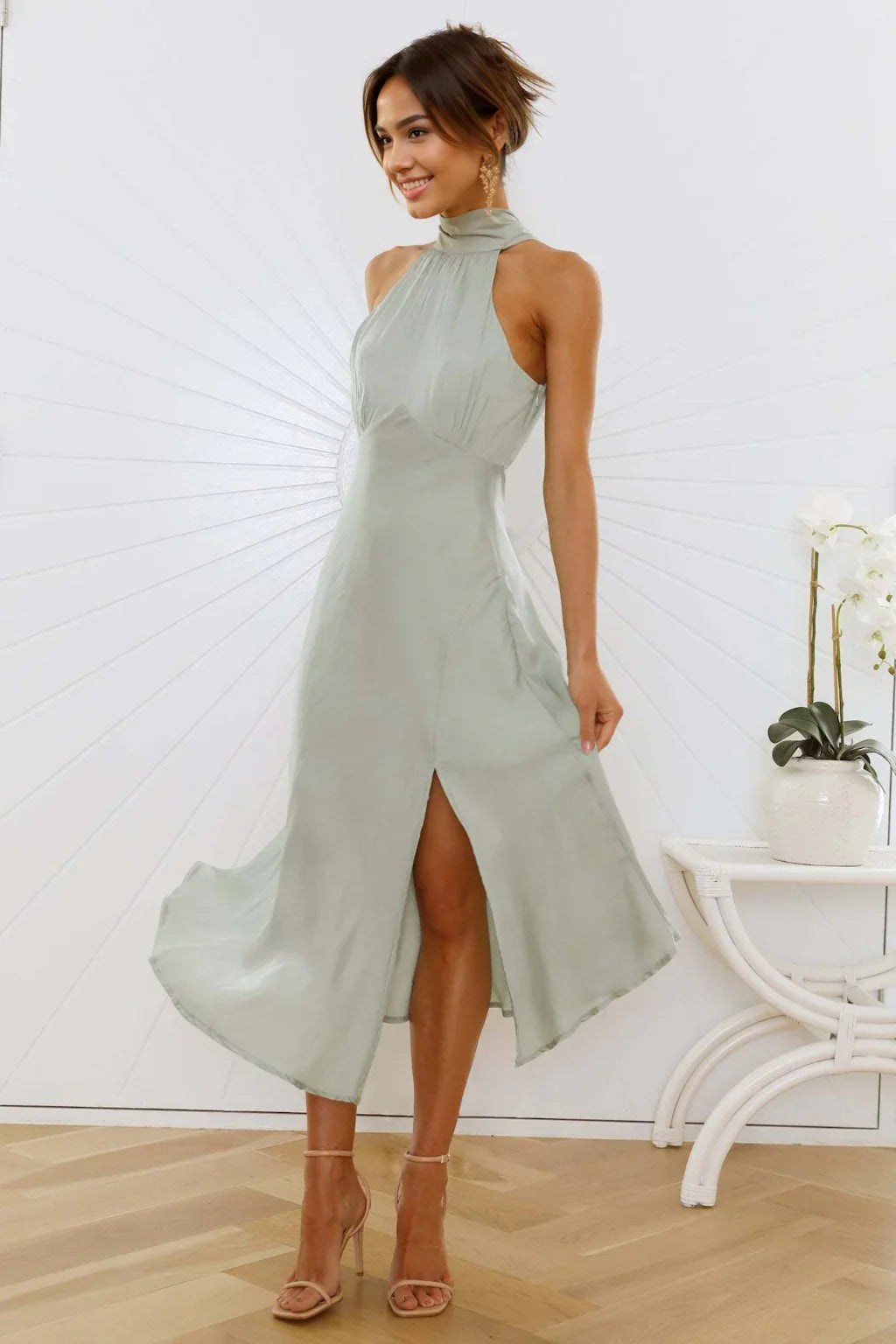 No Tears Here Maxi Dress Sage