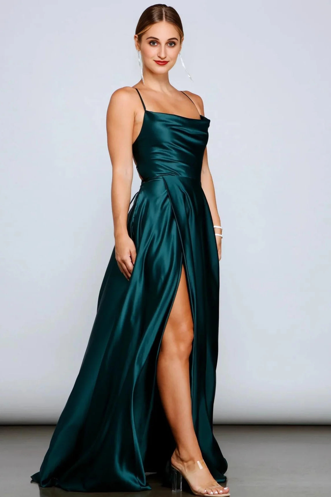 Marixa Formal Lace-Up A-Line Dress