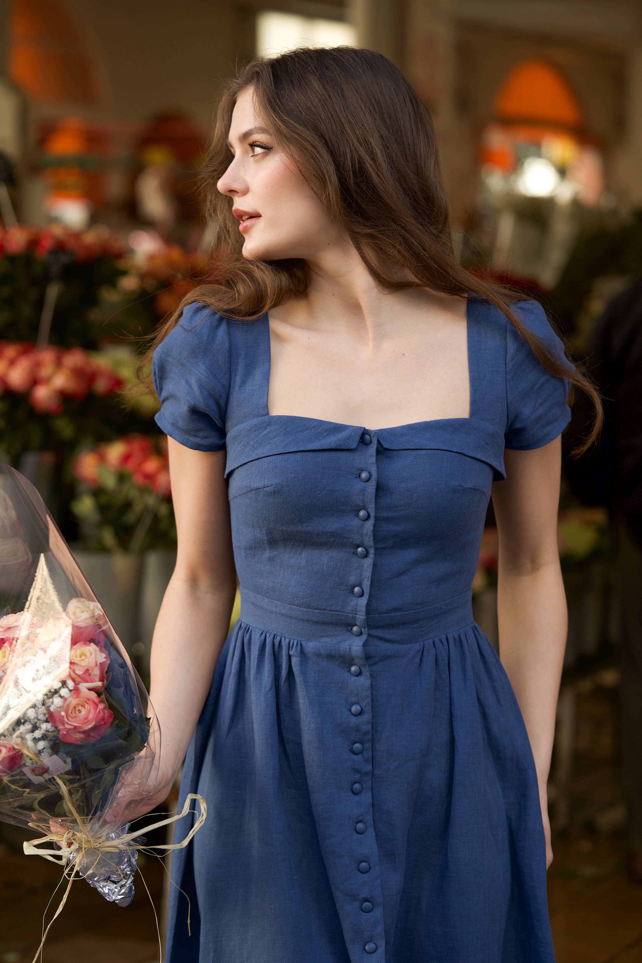 Estelle Button Down Dress