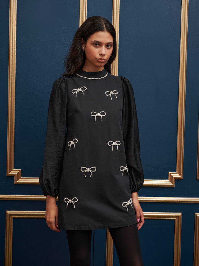 Enchanted Bow Mini Dress