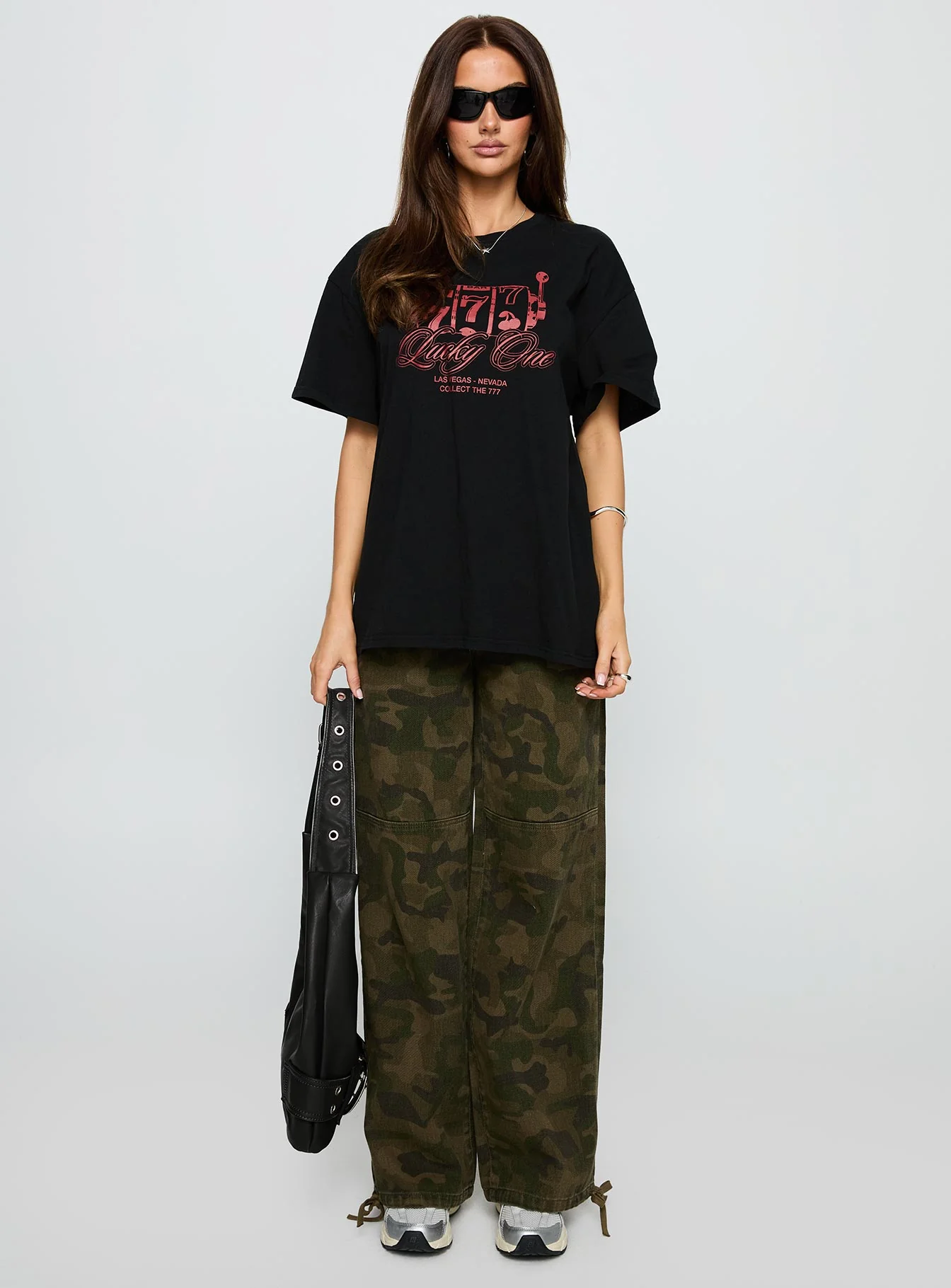 Big Winner Oversized Graphic Tee Black