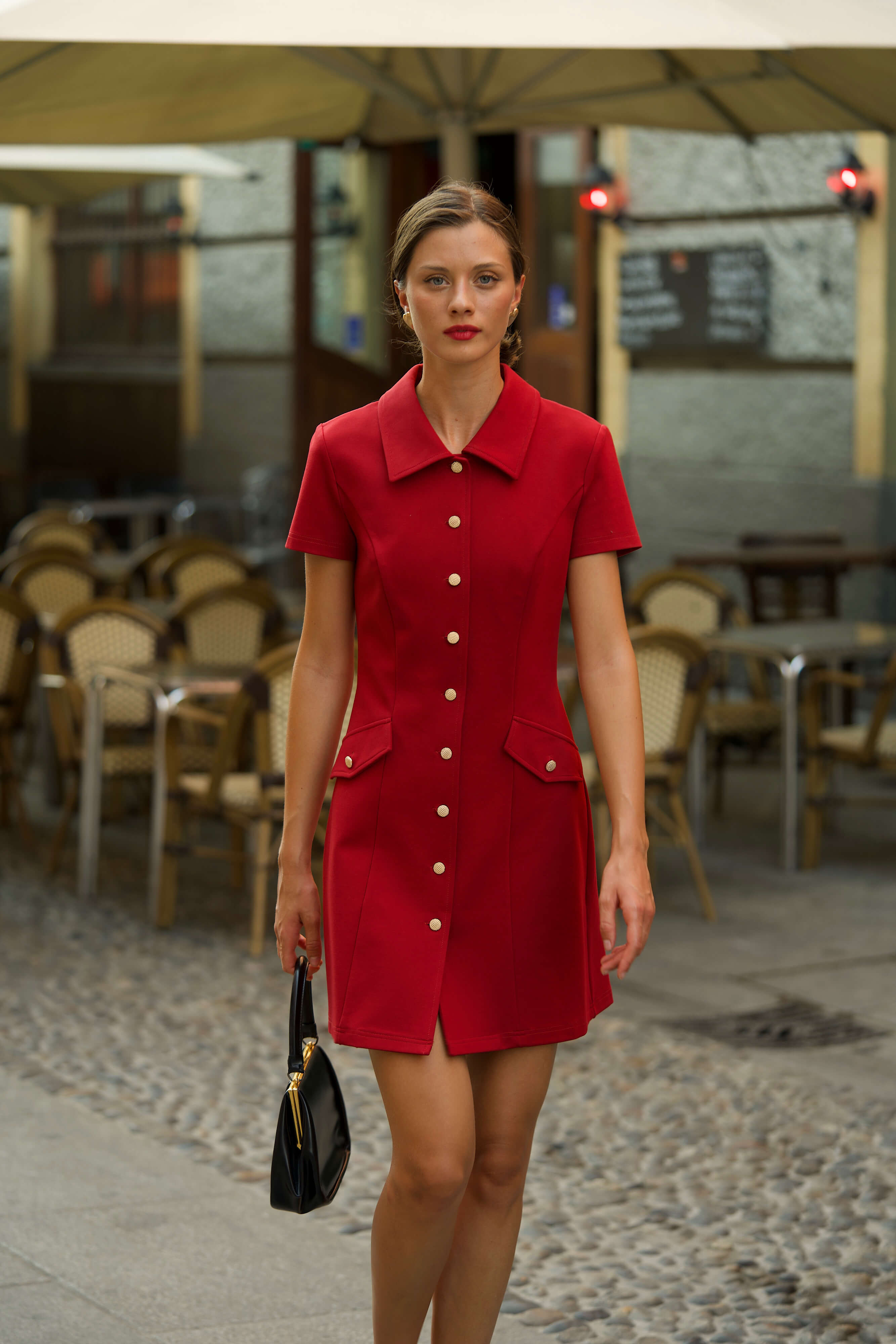 Lea Button-Down Dress