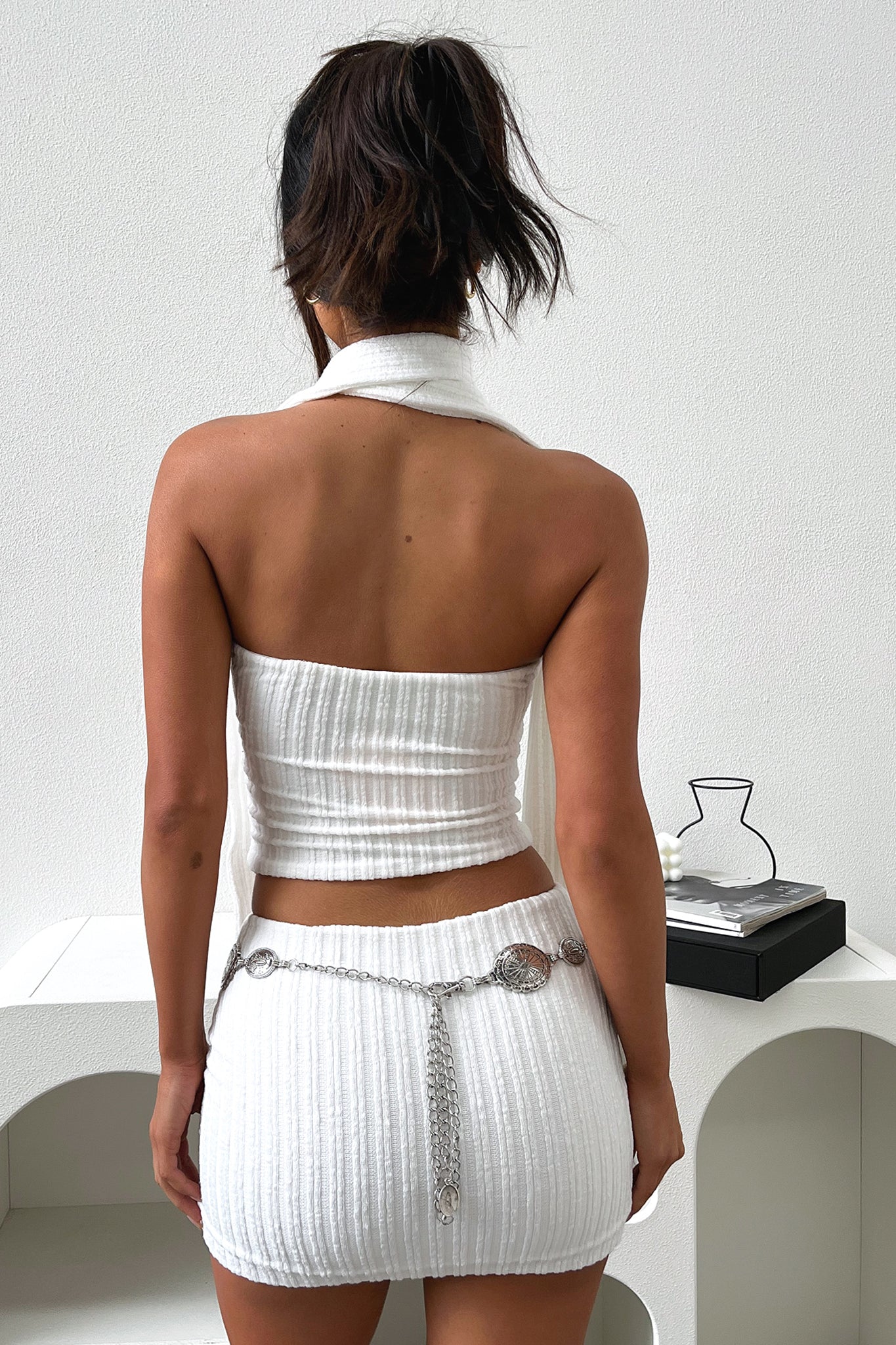 Ames Chain Belt - Silver