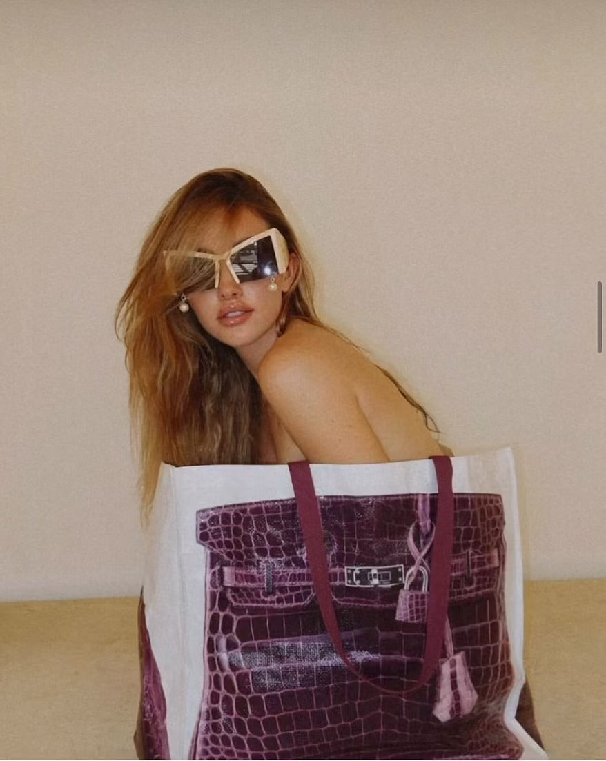 GroceryBags INS blogger parody creative grocerybags platinum bag remake the major bloggers with the fitness lelsure bag