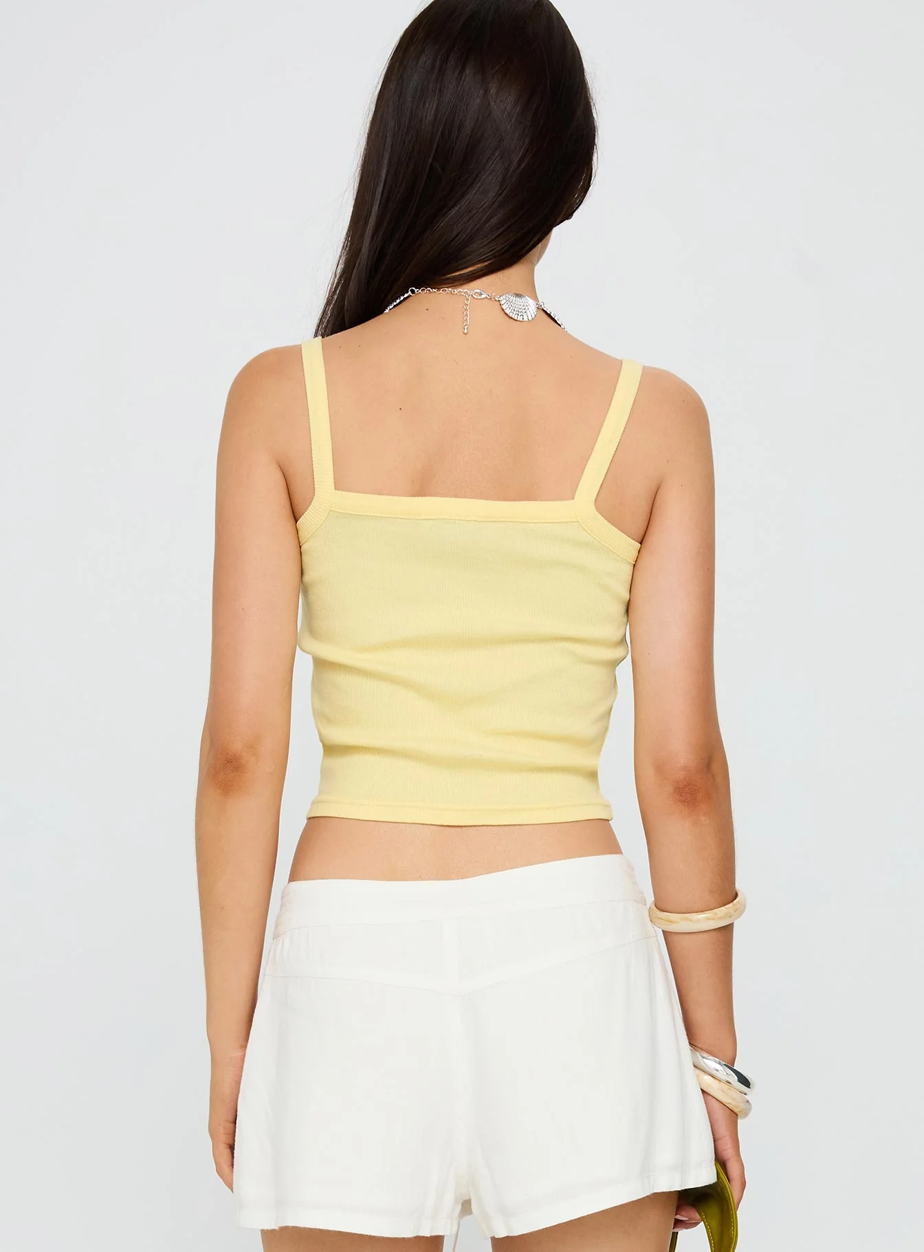 Seashore Shells Graphic Tank Yellow