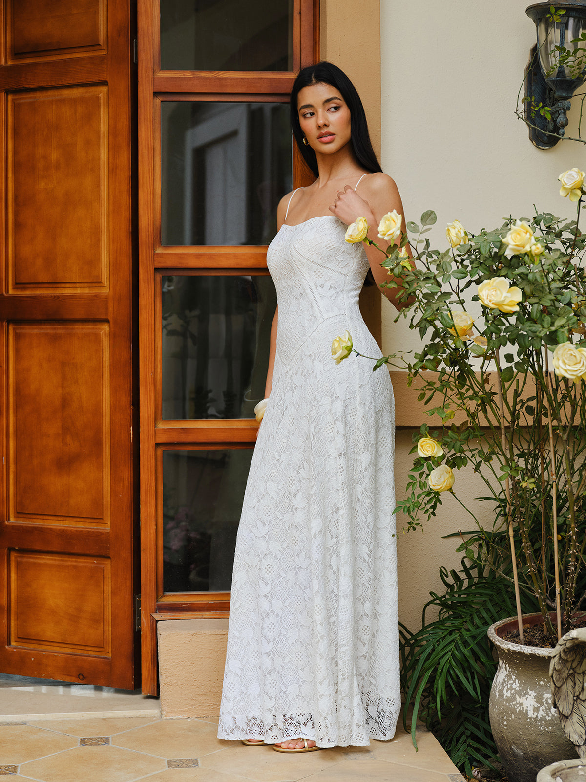 Lace Spaghetti Strap Dress