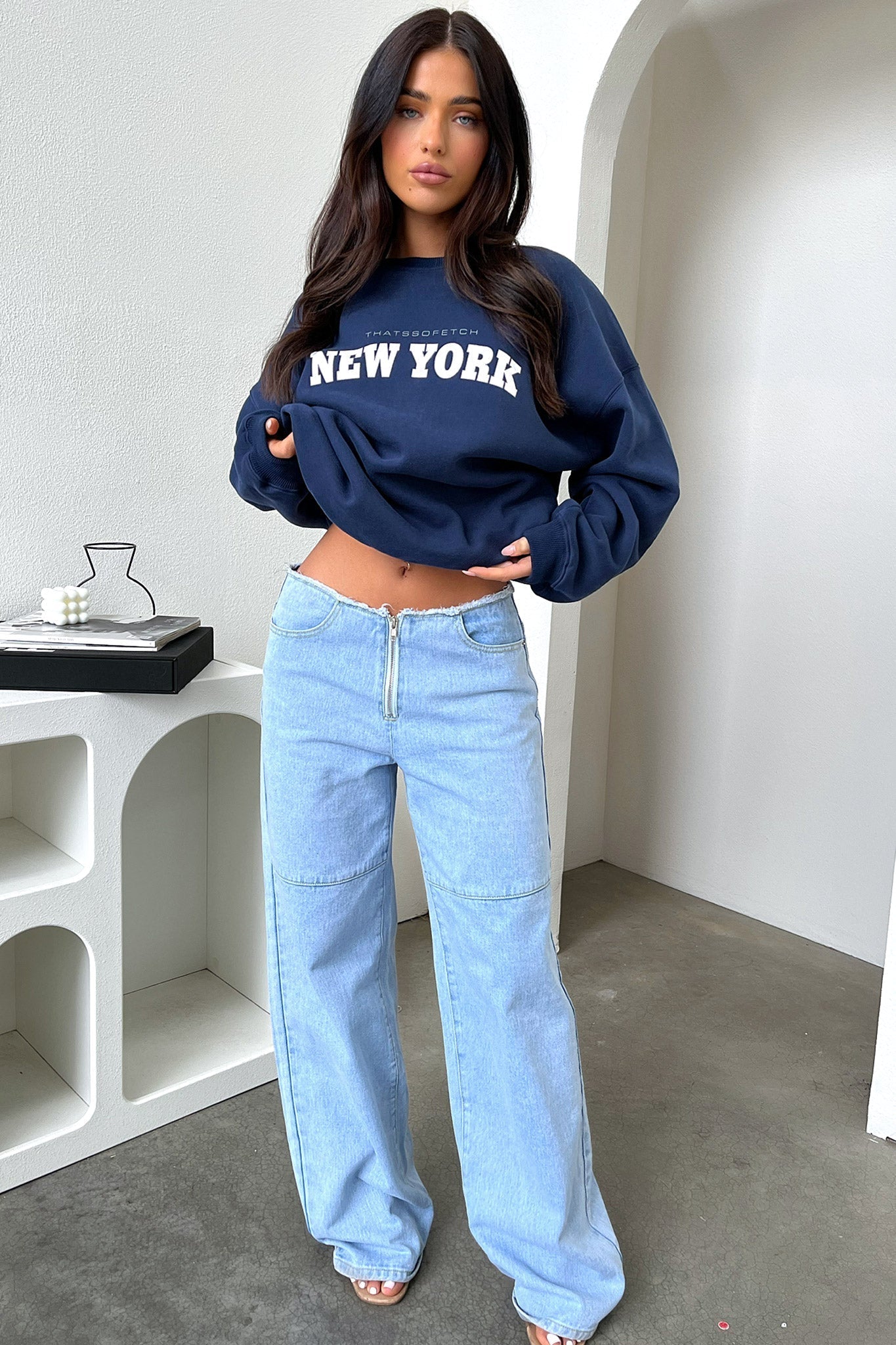 New York Crewneck - Navy