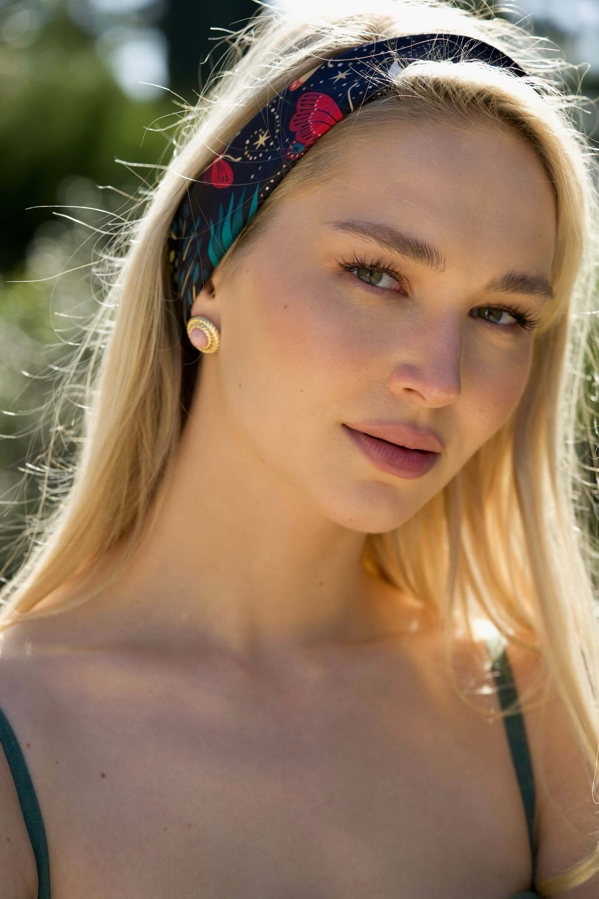 The Moon Butterfly Silk Bandana Scarf