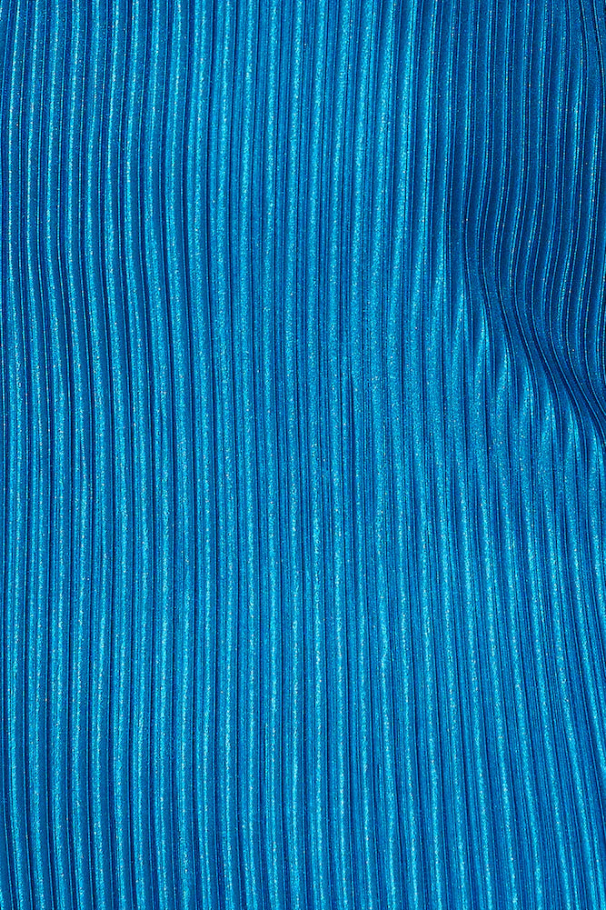 Plisse Lovers Mini Dress Blue