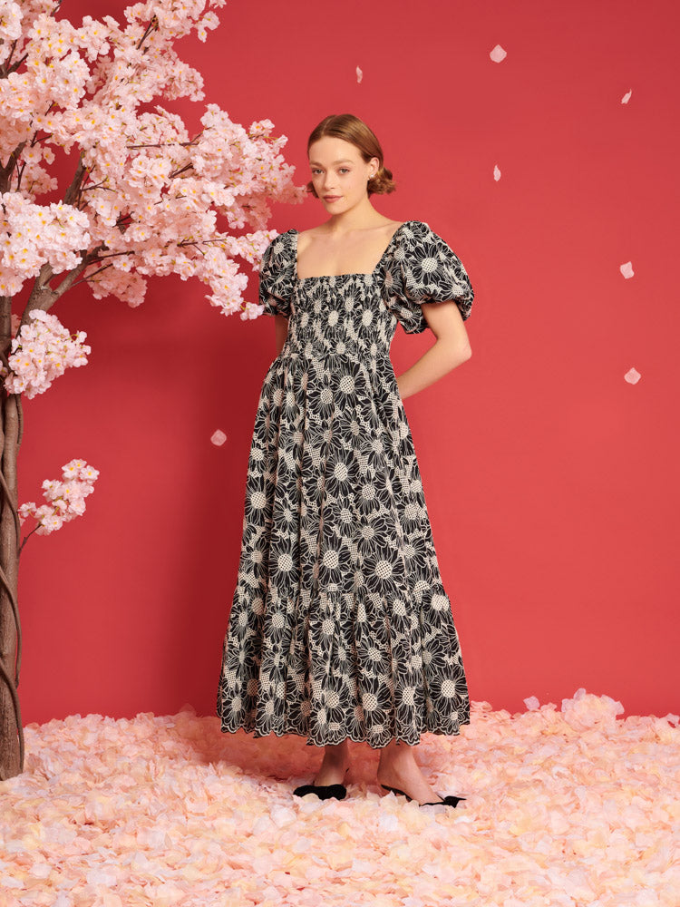 Flower Haze Midi Dress