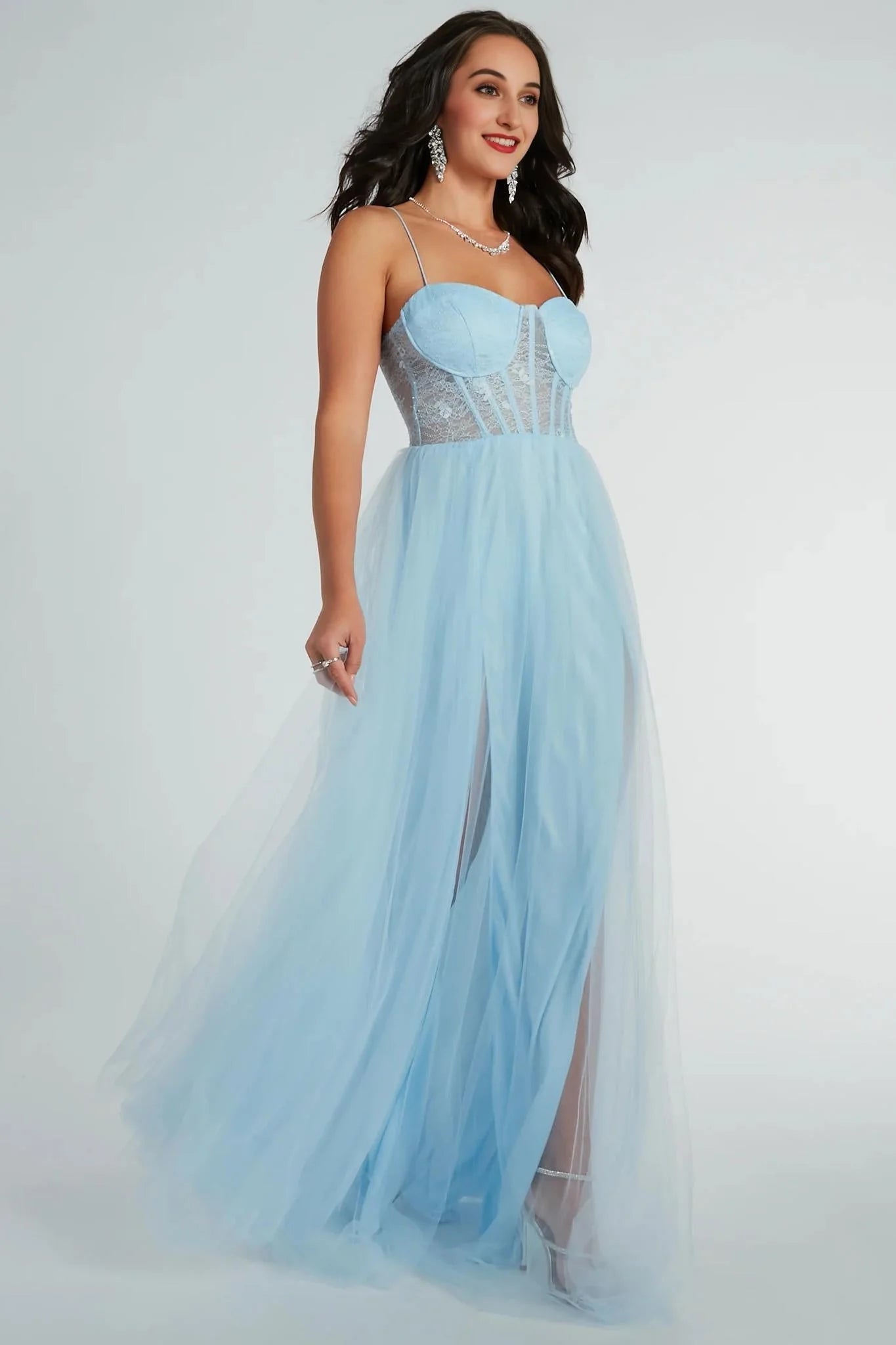 Hailey Formal Lace Bustier Dress