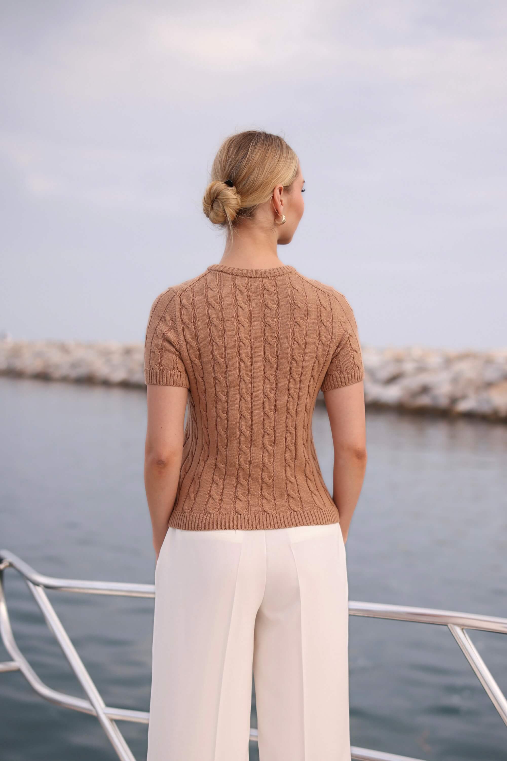 Tina Cable Knit Top