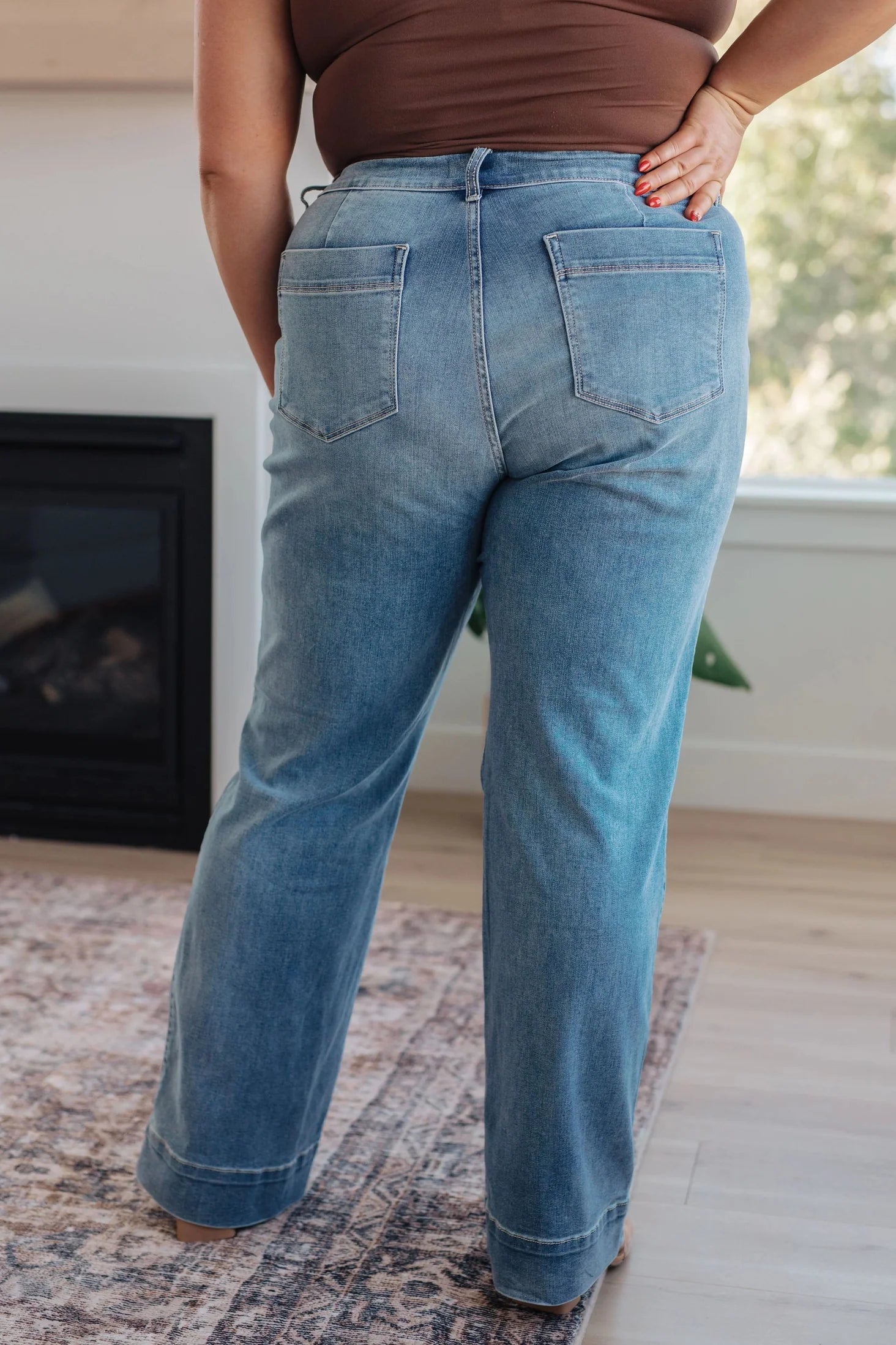 Mid Rise Wide Leg Judy Blue Jeans
