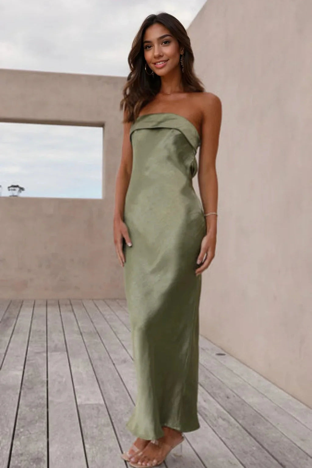 Gisele Maxi Dress - Olive