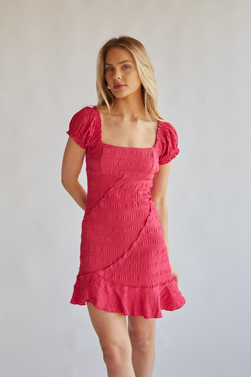 Jenna Puff Sleeve Mini Dress