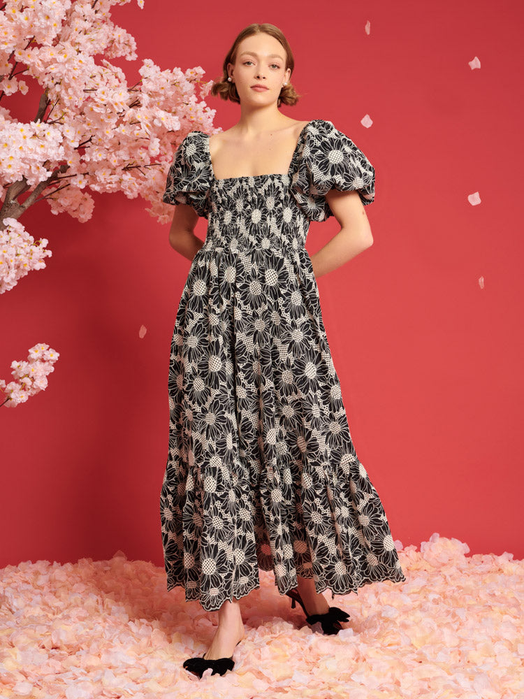 Flower Haze Midi Dress