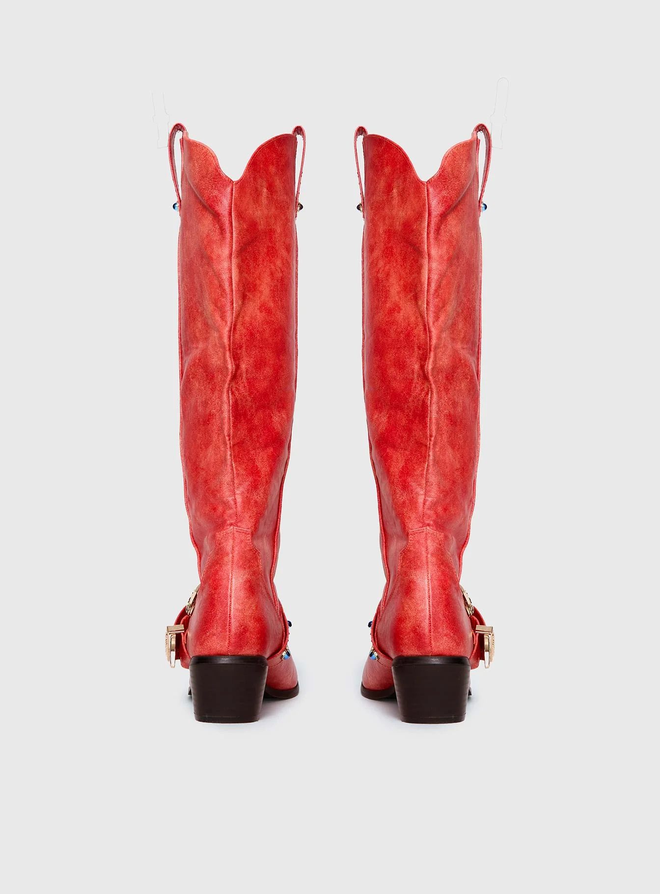 Rhode Cowboy Boots Red