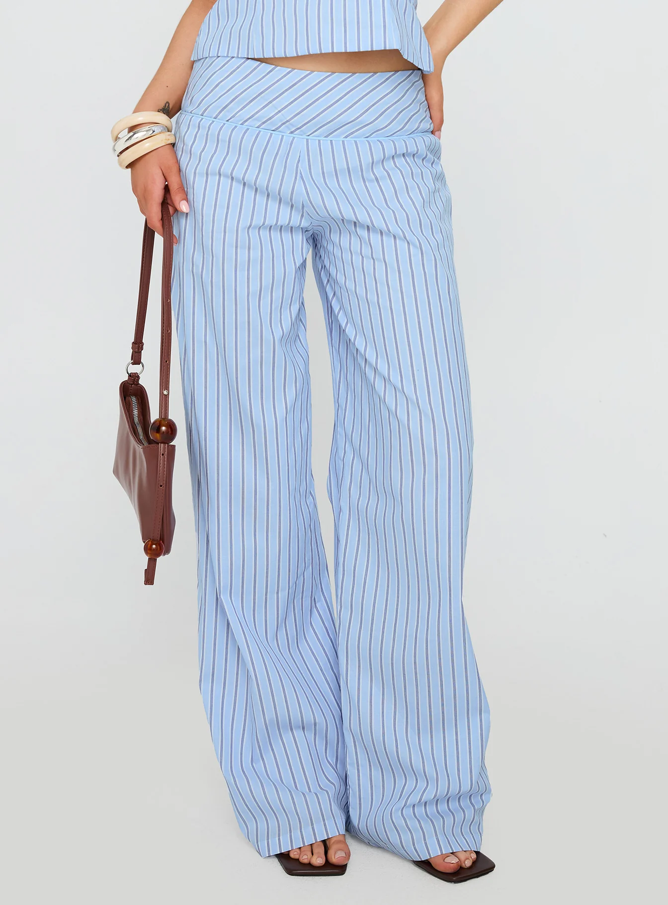 Sofea Mid Rise Pant Blue Stripe
