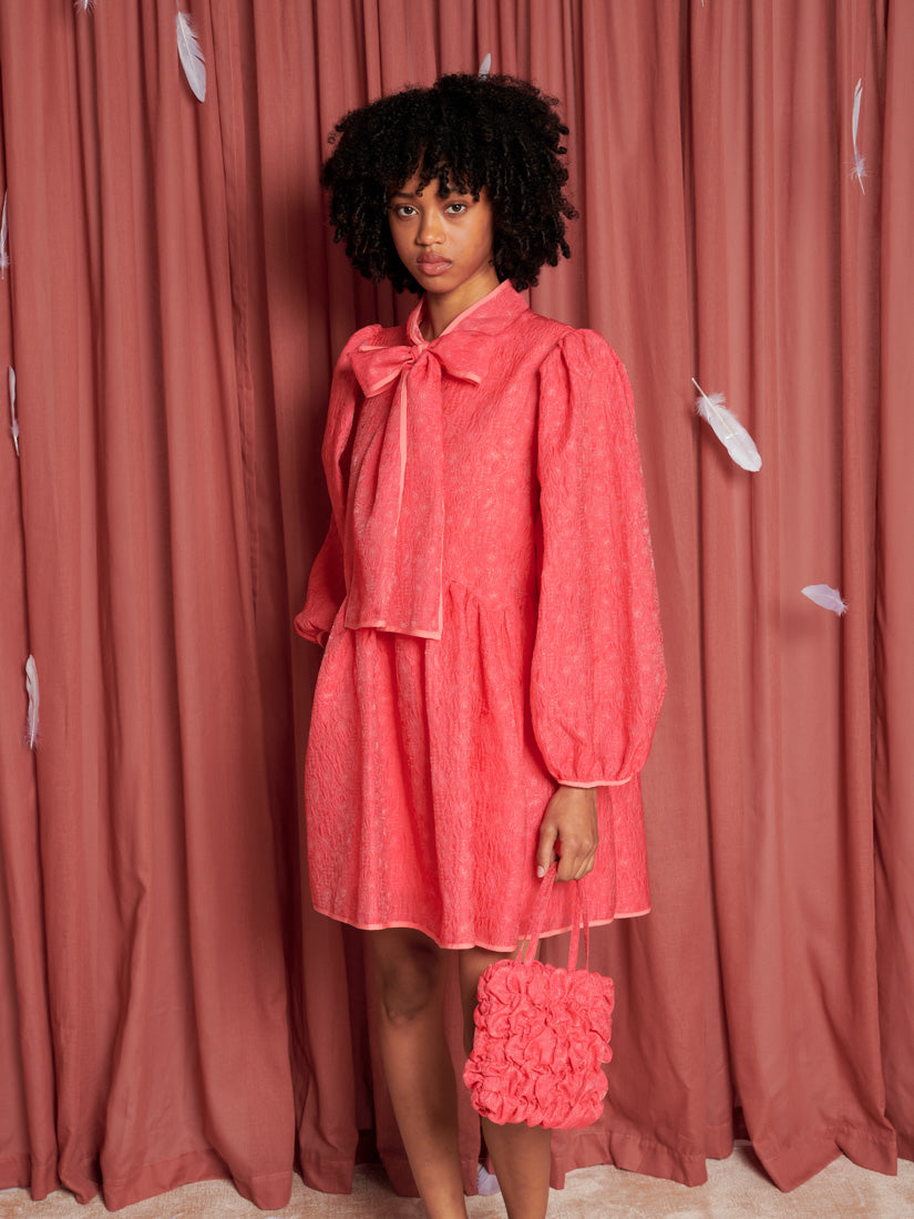 Parakeet Bow Mini Dress