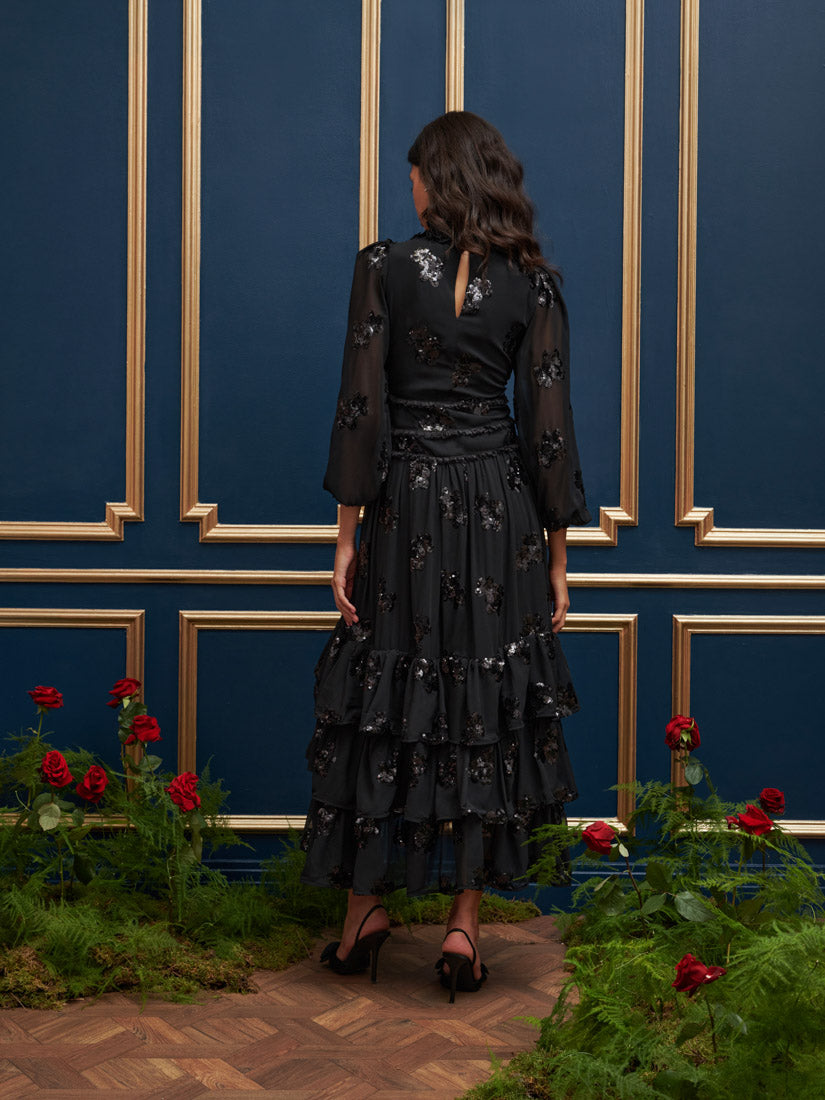 Gala Flower Maxi Dress