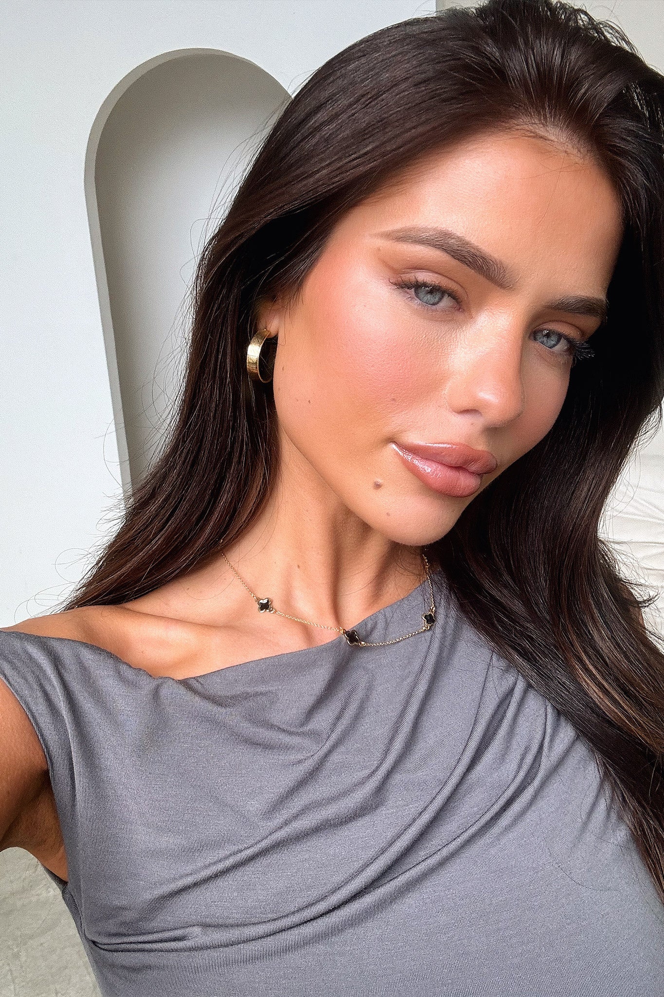 Oriana Necklace - Gold / Black