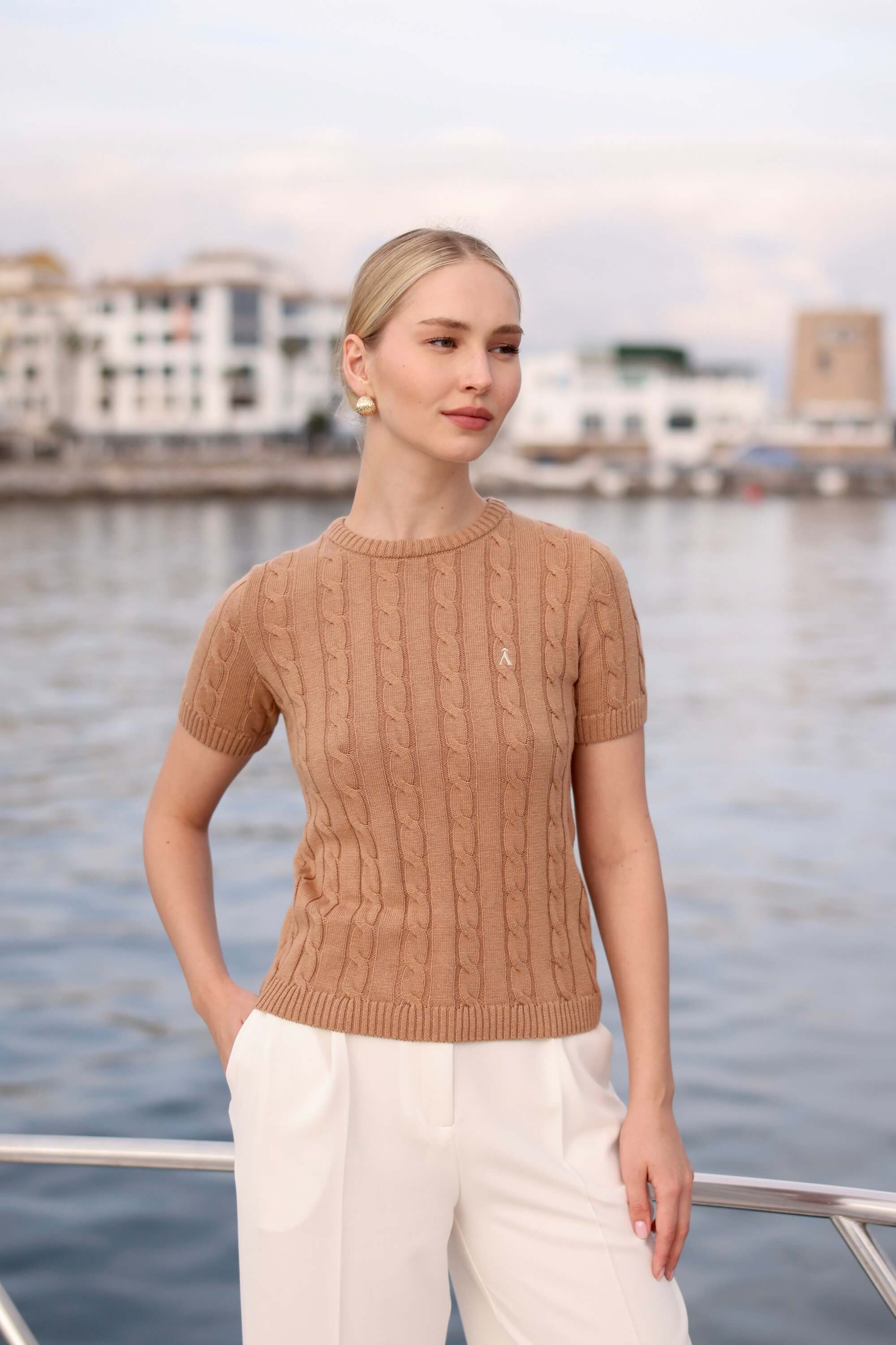 Tina Cable Knit Top