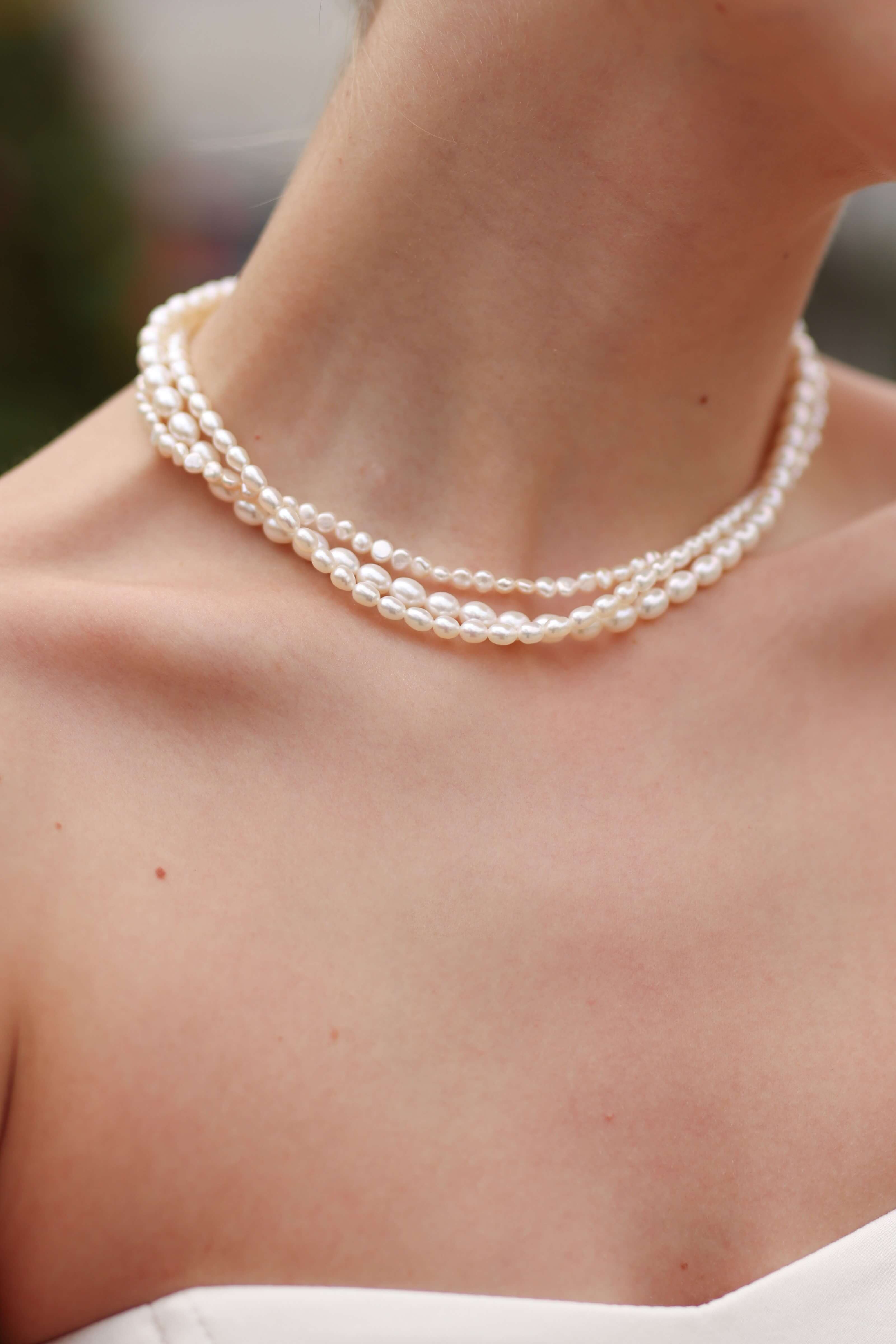 Mathilde Multistrand Pearl Necklace