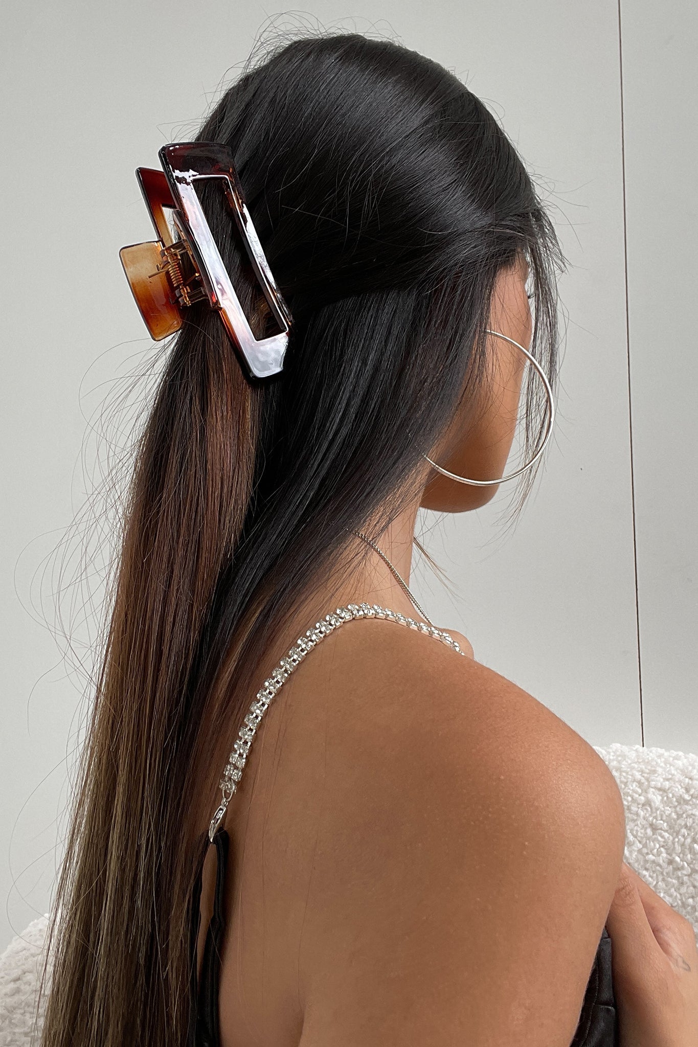 Mika Claw Clip - Brown Gloss