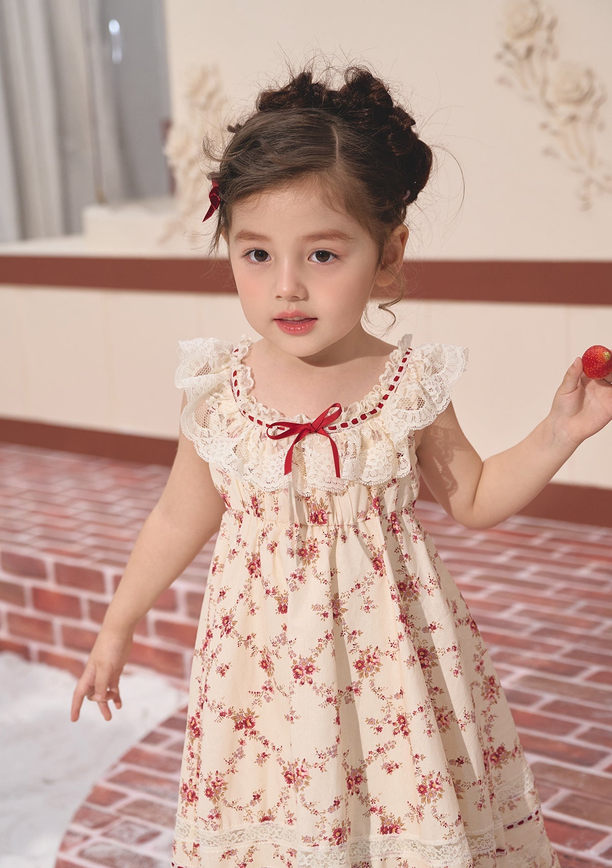 Toddler Girl Red Garnet Dress